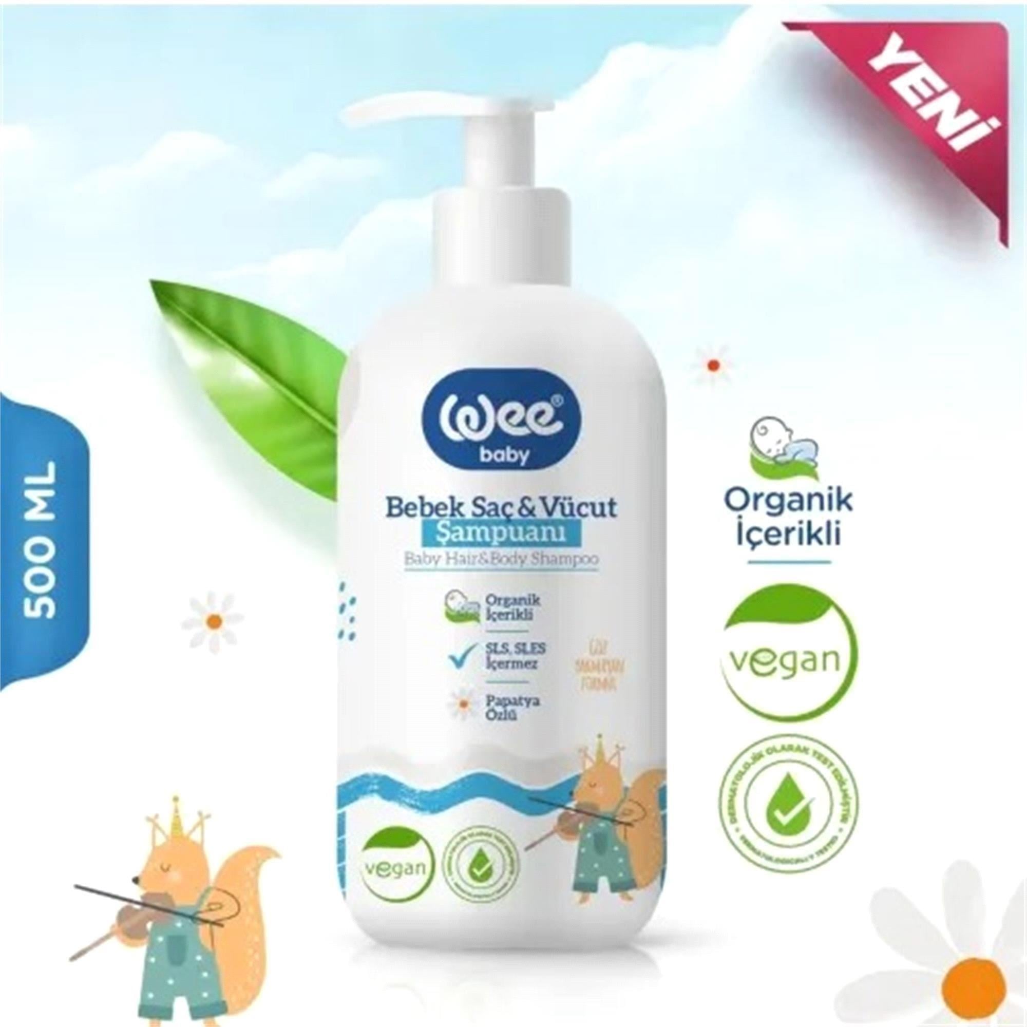 Wee Baby 910 Organik Baby Şampuan 500 ml
