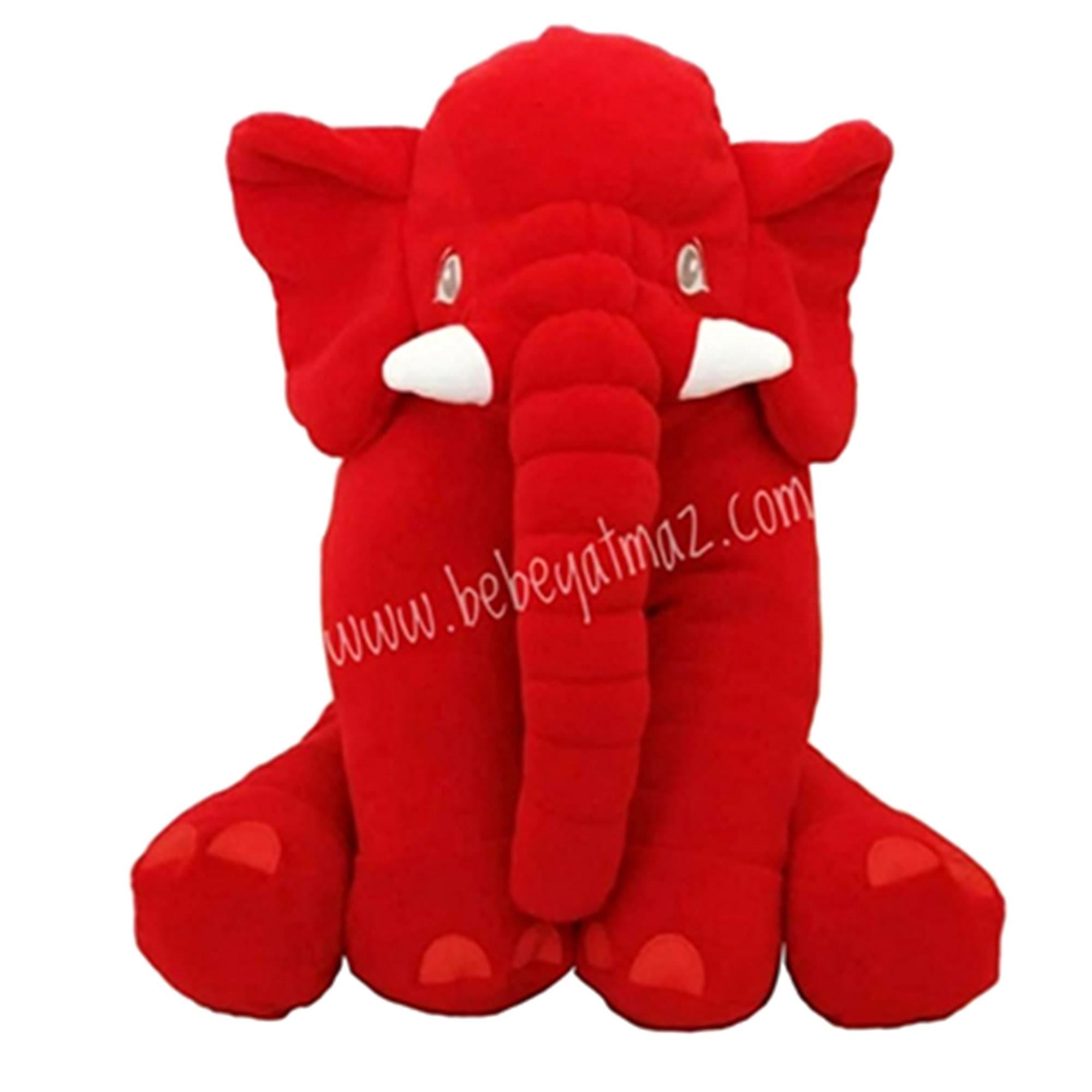 Bebeyatmaz Uyku Arkadaşım Fil 60 cm Kırmızı