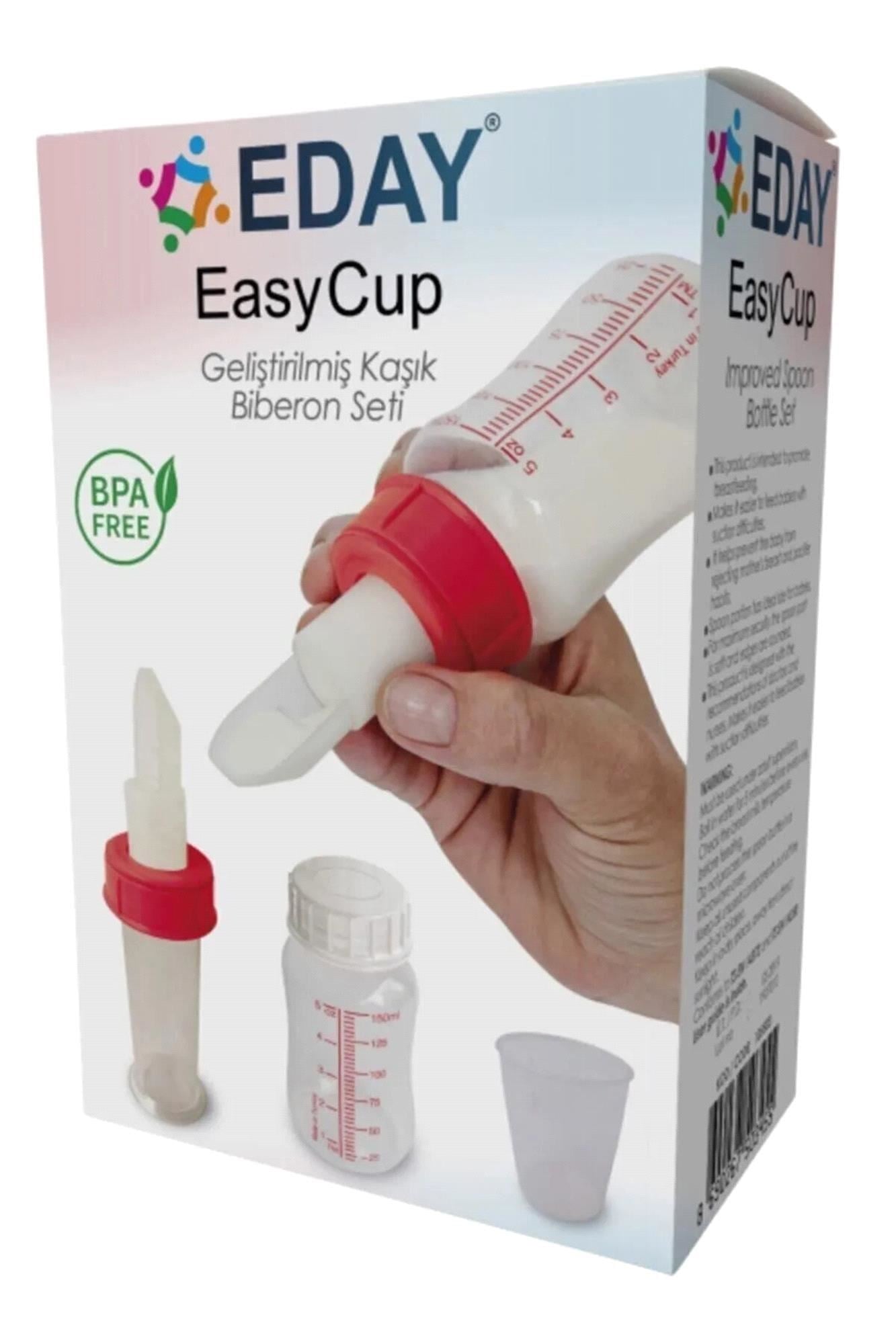 Eday Easy Cup Kaşık Biberon 60 ml/ Hediye Yedek Uç 