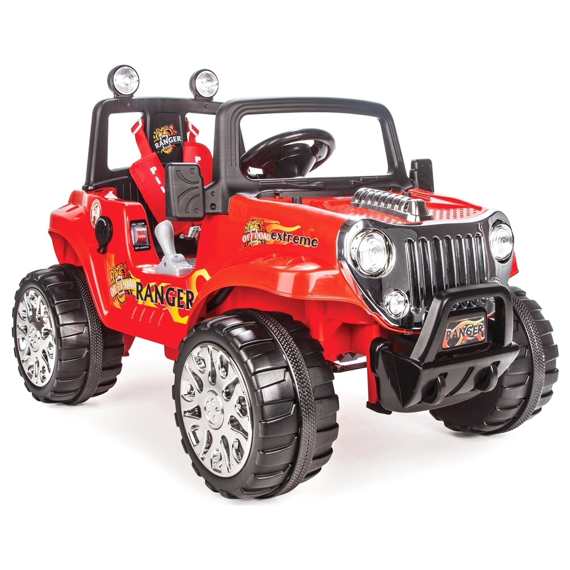 Pilsan Ranger Uzaktan Kumandalı Akülü 12 V Jeep Kırmızı