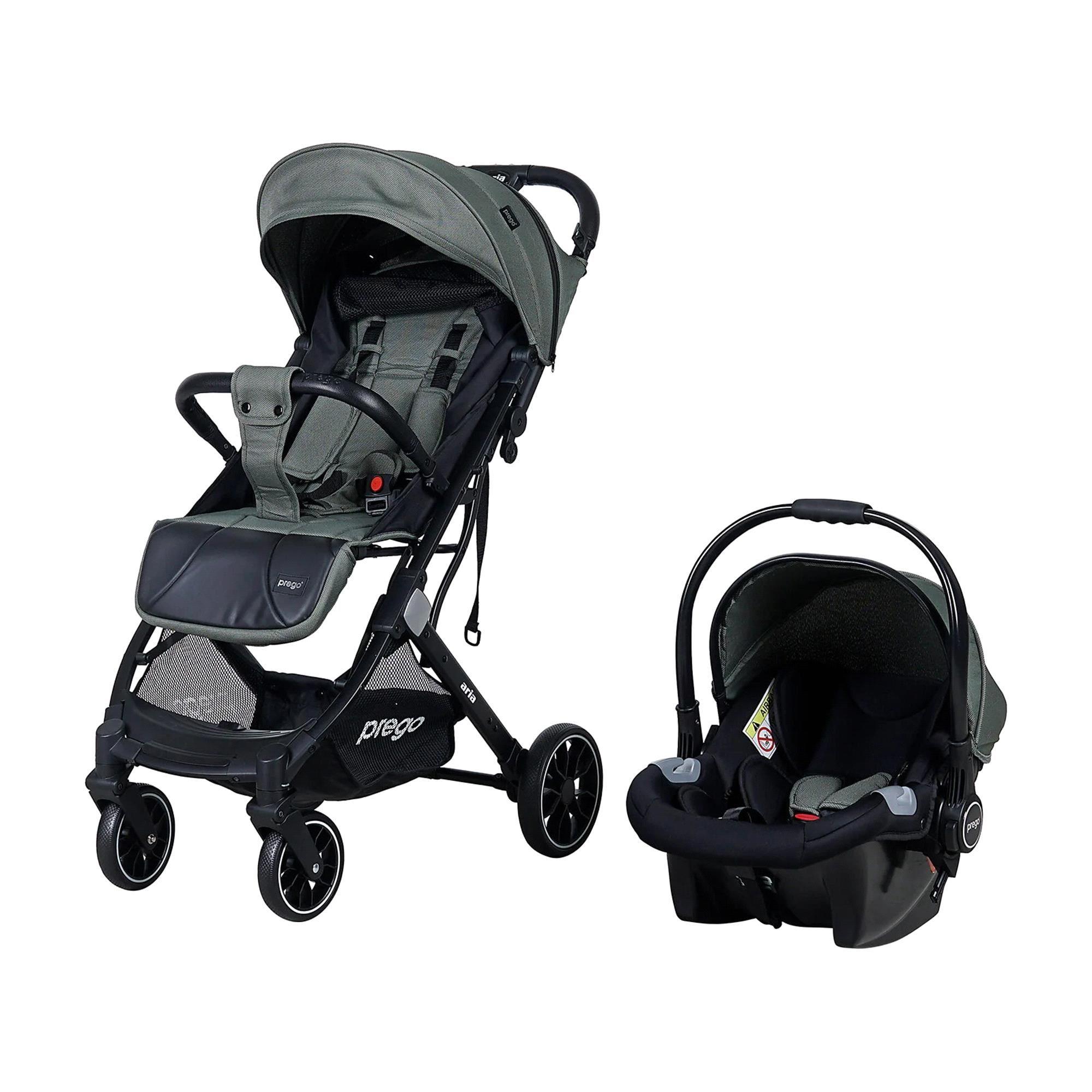Prego 2037 Aria Plus Travel Sistem Bebek Arabası Yeşil
