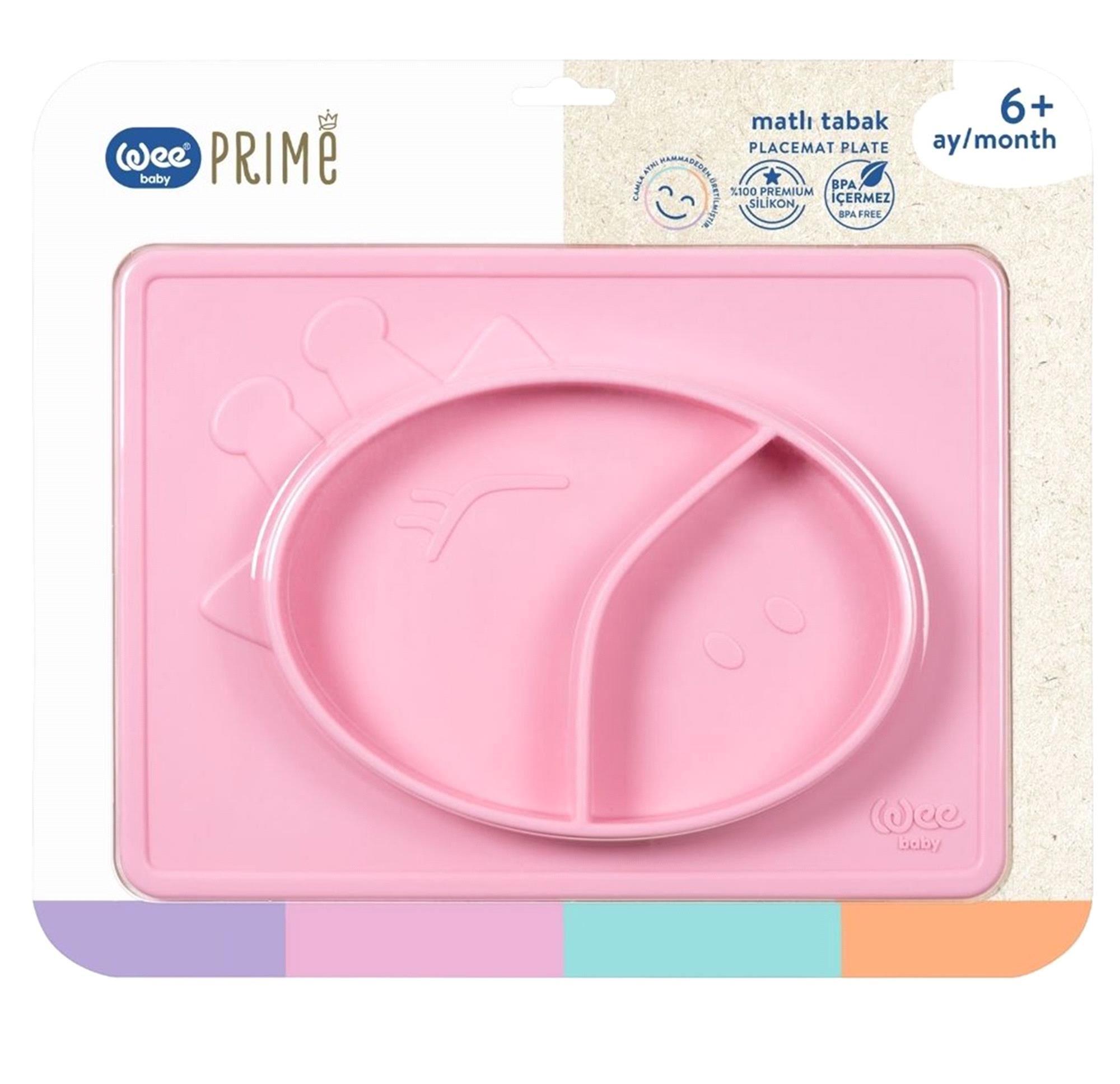 WEE 925 Prime Slikon Matlı Tabak Pembe