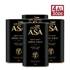 Erken Hasat Soğuk Sıkım Zeytinyağı 3 L Teneke 4 AL 3 ÖDE