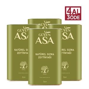 Natürel Sızma Zeytinyağı 3 L Teneke 4 AL 3 ÖDE