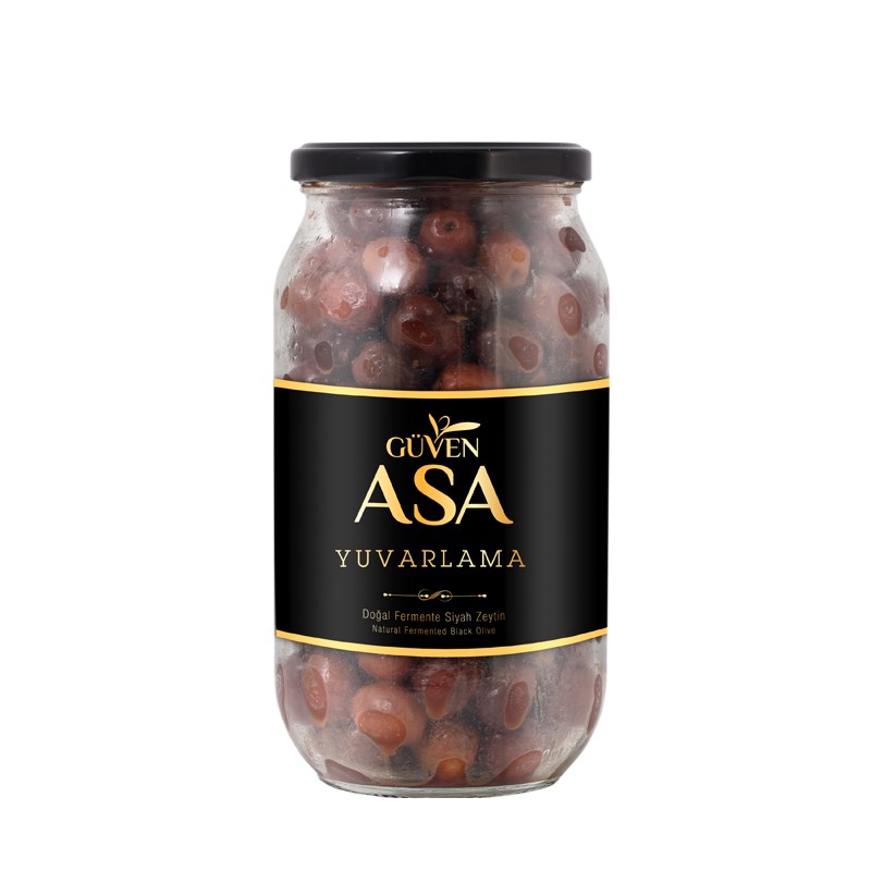 Edremit Yuvarlama Siyah Zeytin 650 g Cam Kavanoz (M)