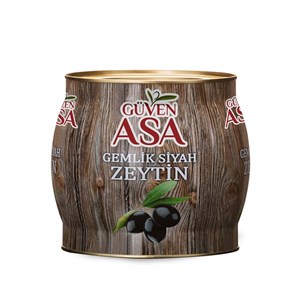 Gemlik Yağlı Sele Siyah Zeytin 2 Kg Teneke (M)