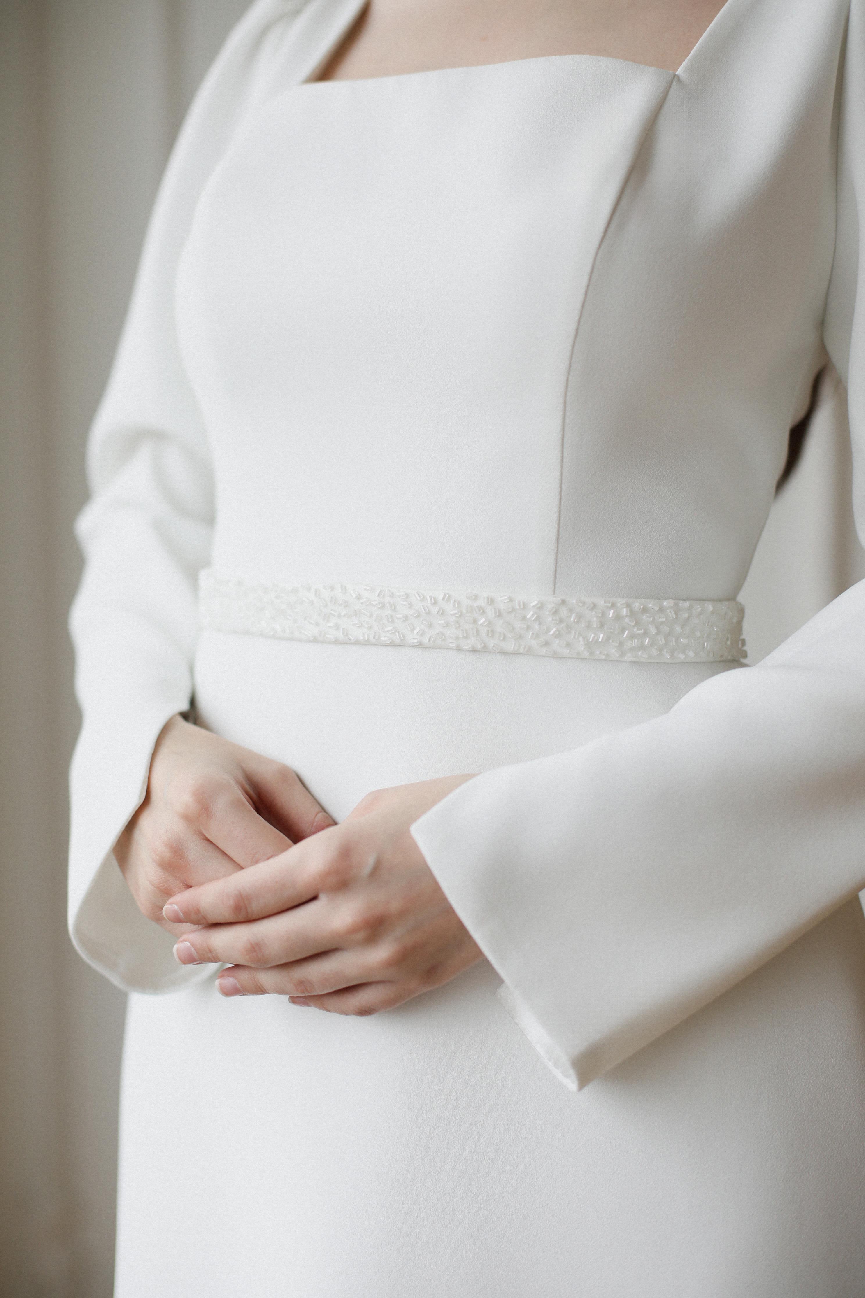 No-9 Parlak pullu aralıklı kemer