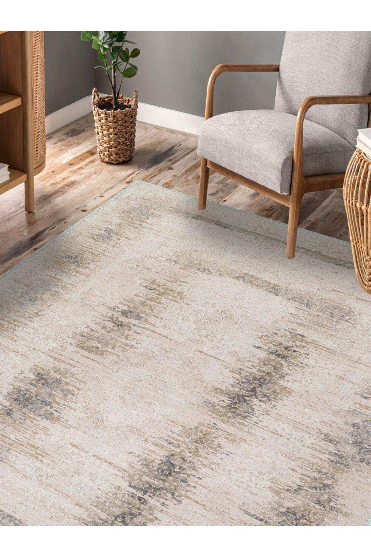 Glomir Eskitme Desen Dokuma Taban Salon - Oturma Odası Halısı