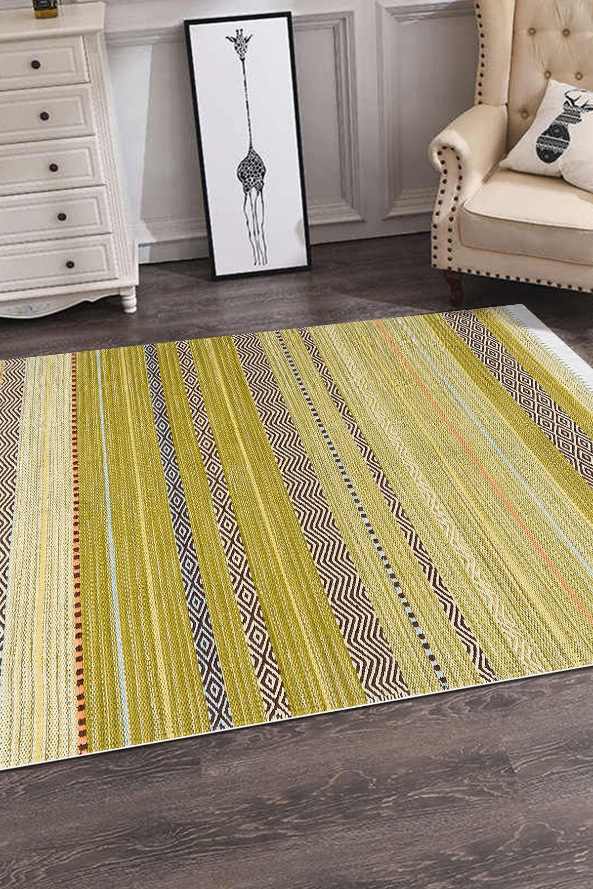 Vinsora İskandinav Desen Kaymaz Taban Salon - Oturma Odası Halısı