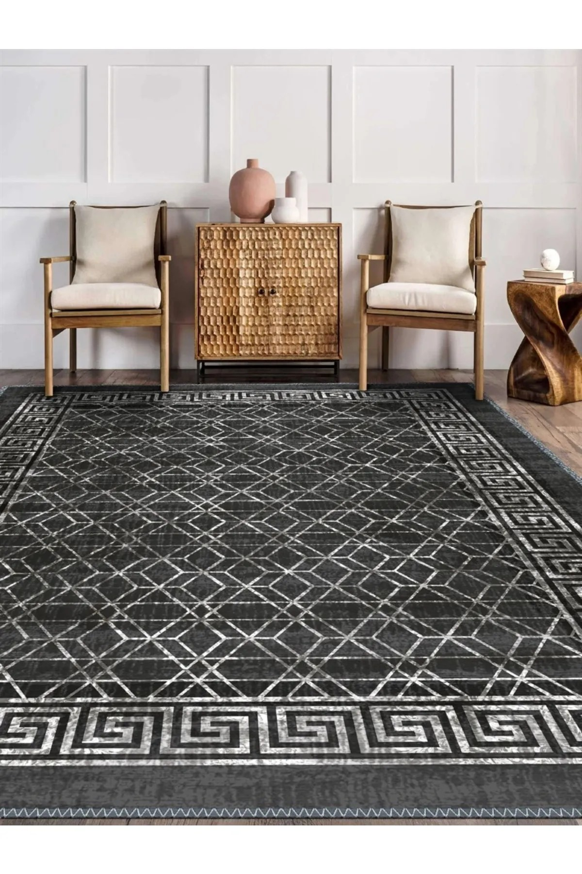 Klyton Modern Desen Dokuma Taban Salon - Oturma Odası Halısı