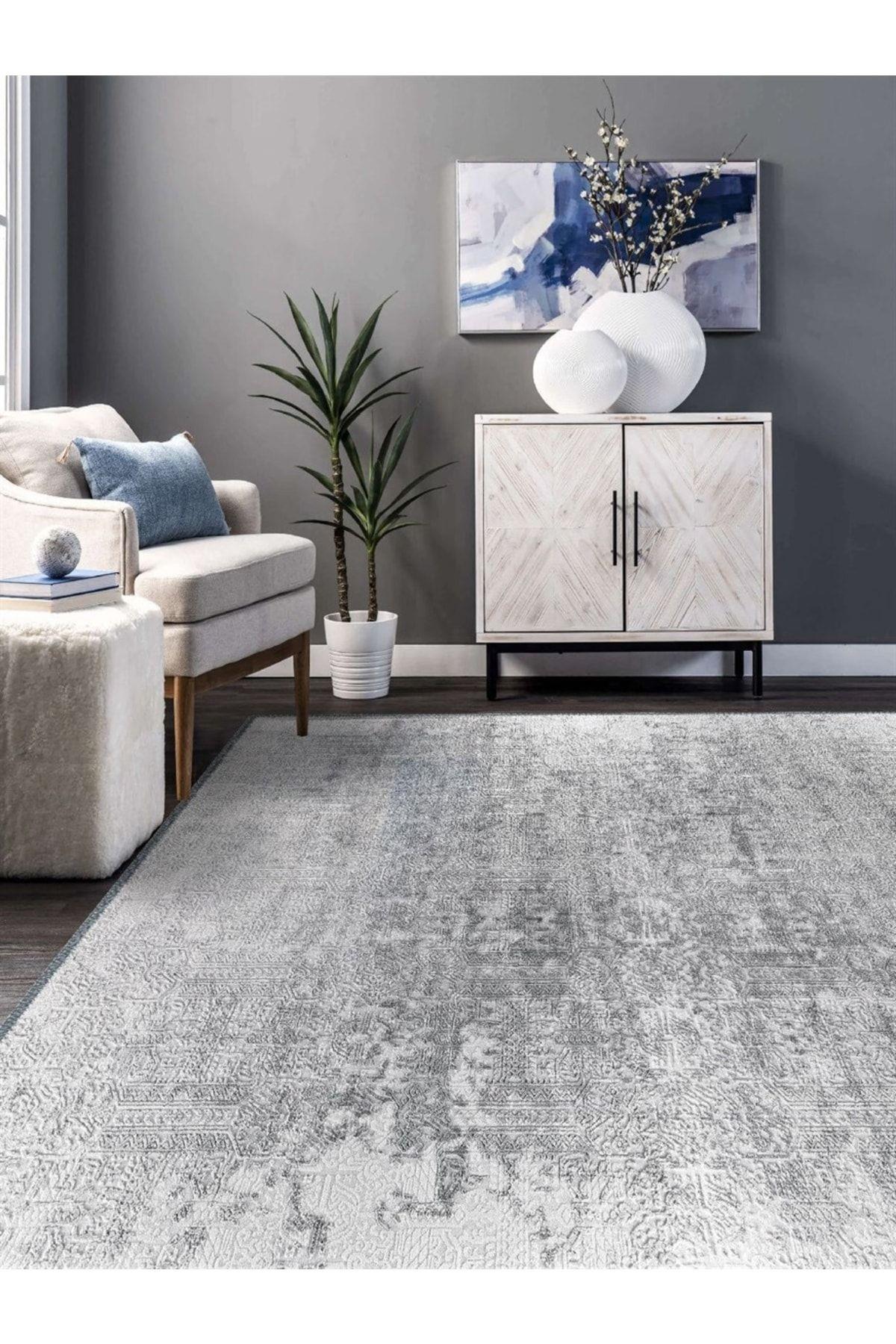 Crilom Eskitme Desen Dokuma Taban Salon - Oturma Odası Halısı