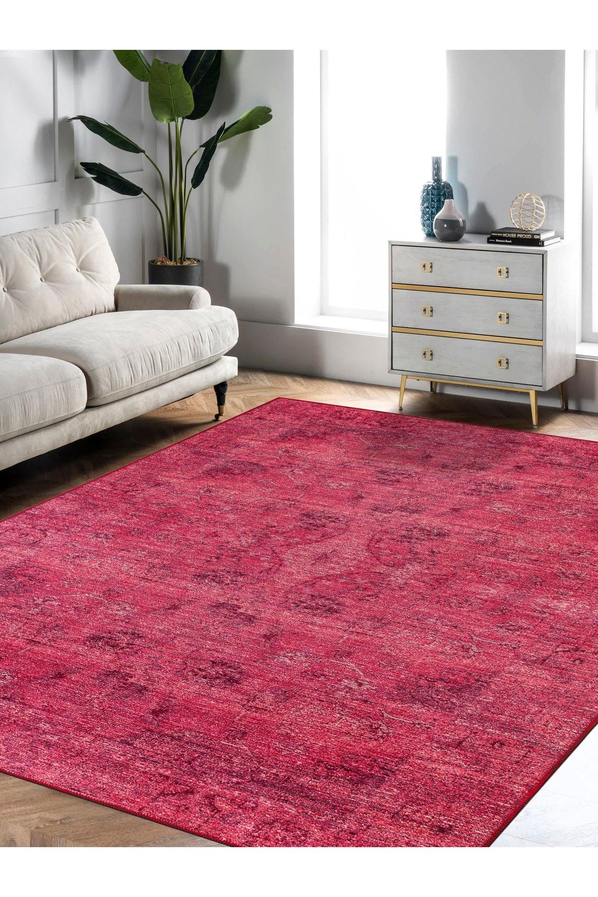 Yilvor Eskitme Desen Dokuma Taban Salon - Oturma Odası Halısı