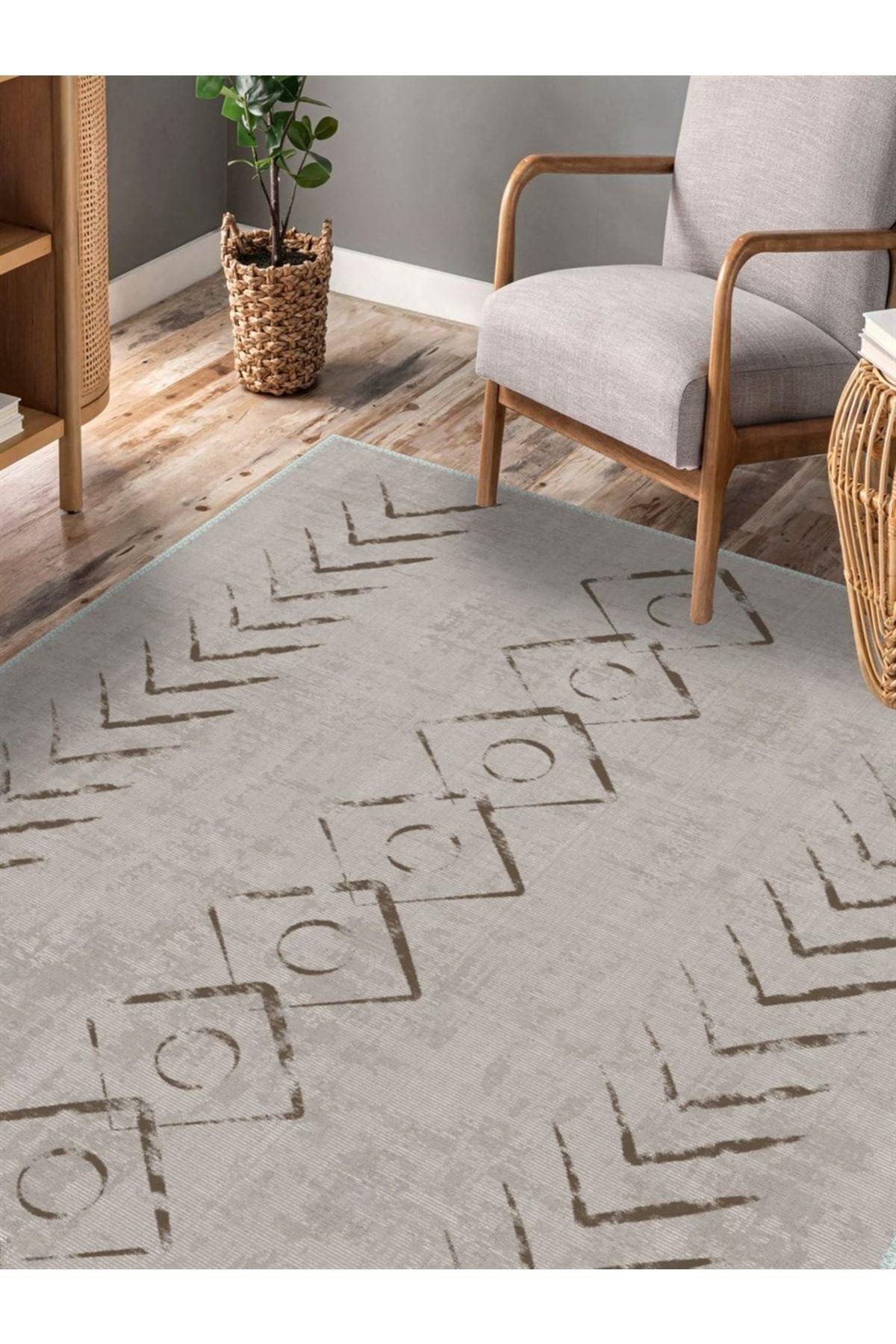 Glitro  İskandinav Desen Dokuma Taban Salon - Oturma Odası Halısı