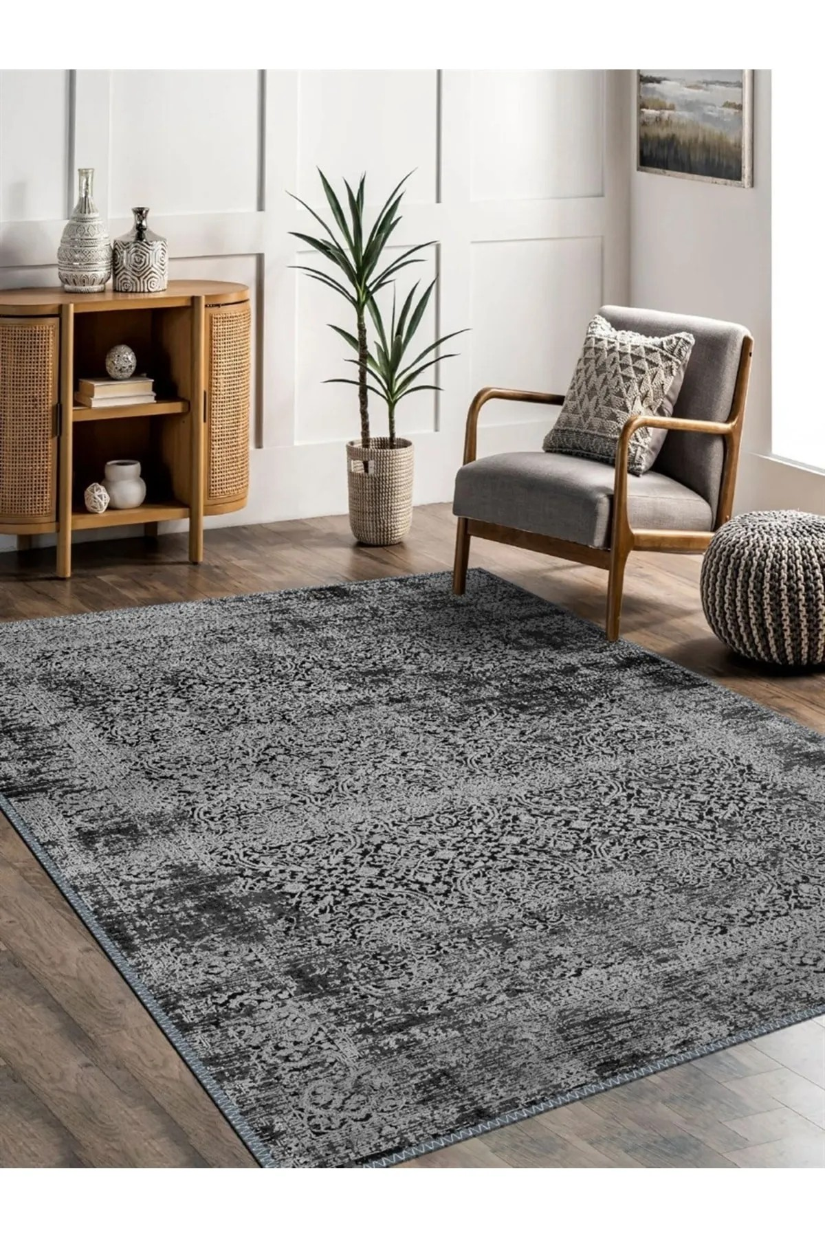 Zentra Eskitme Desen Dokuma Taban Salon - Oturma Odası Halısı