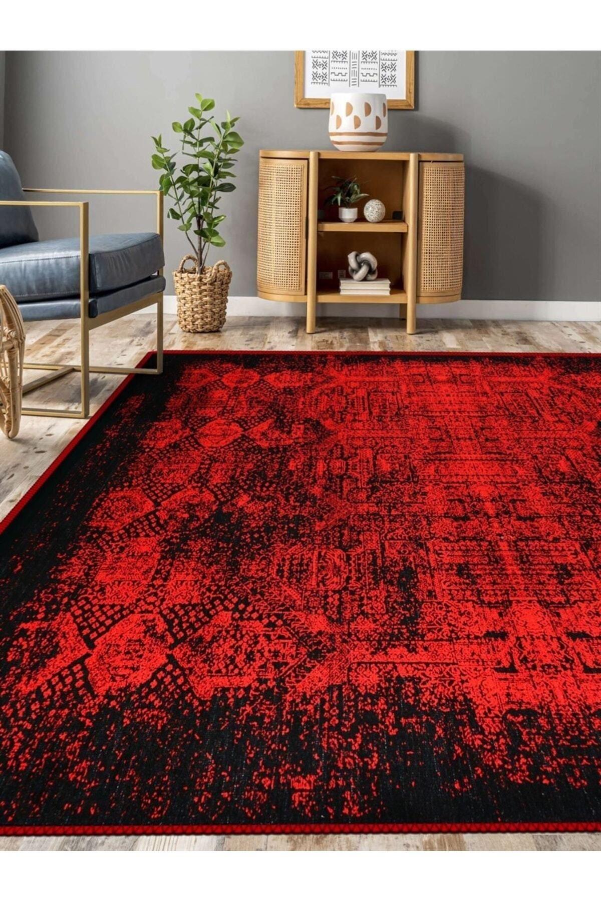 Vornax Eskitme Desen Dokuma Taban Salon - Oturma Odası Halısı