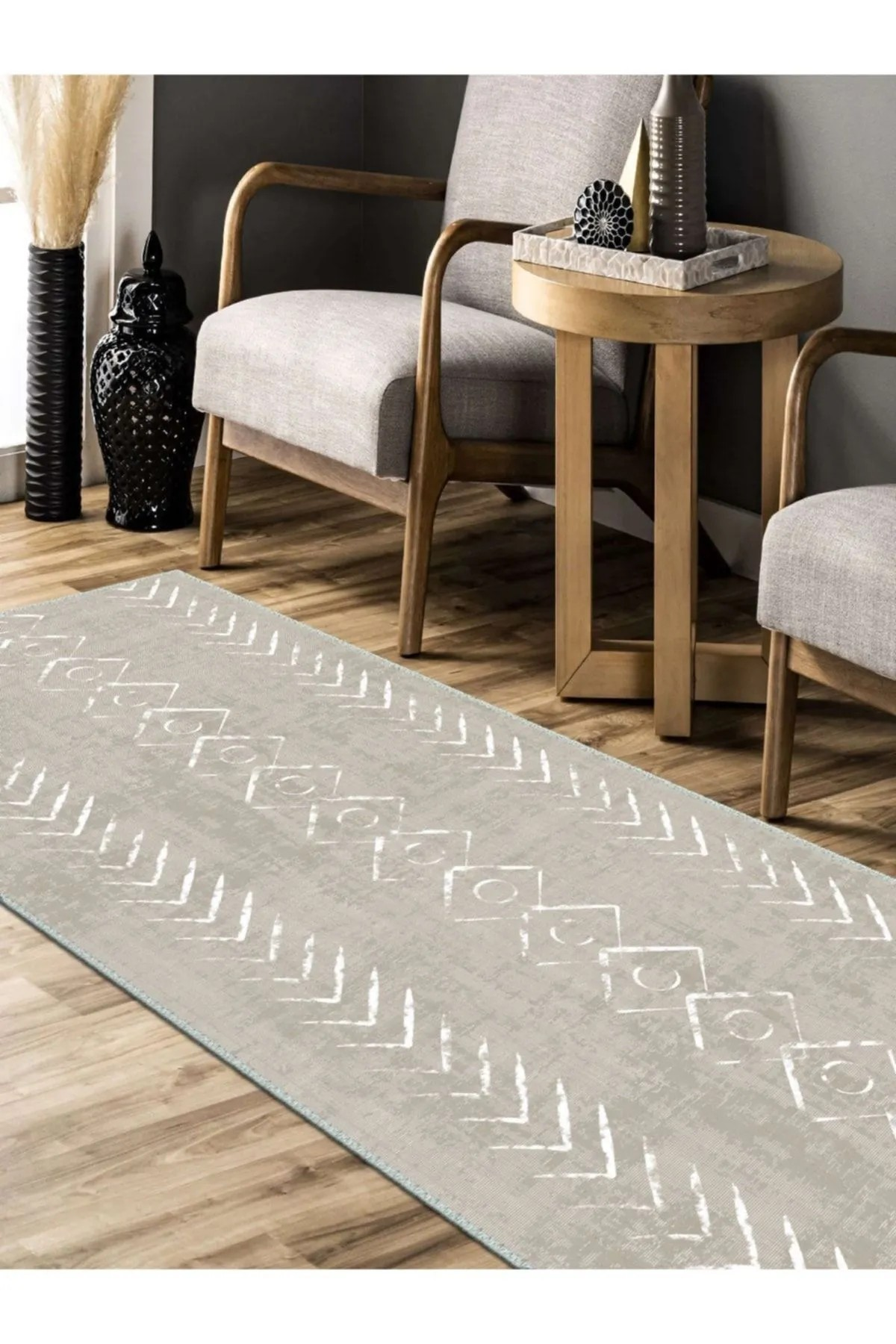 Fronix İskandinav Desen Dokuma Taban Salon - Oturma Odası Halısı