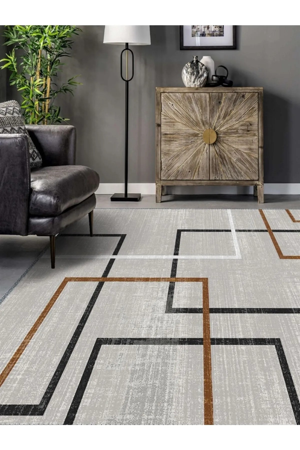 Vellor Modern Desen Dokuma Taban Salon - Oturma Odası Halısı