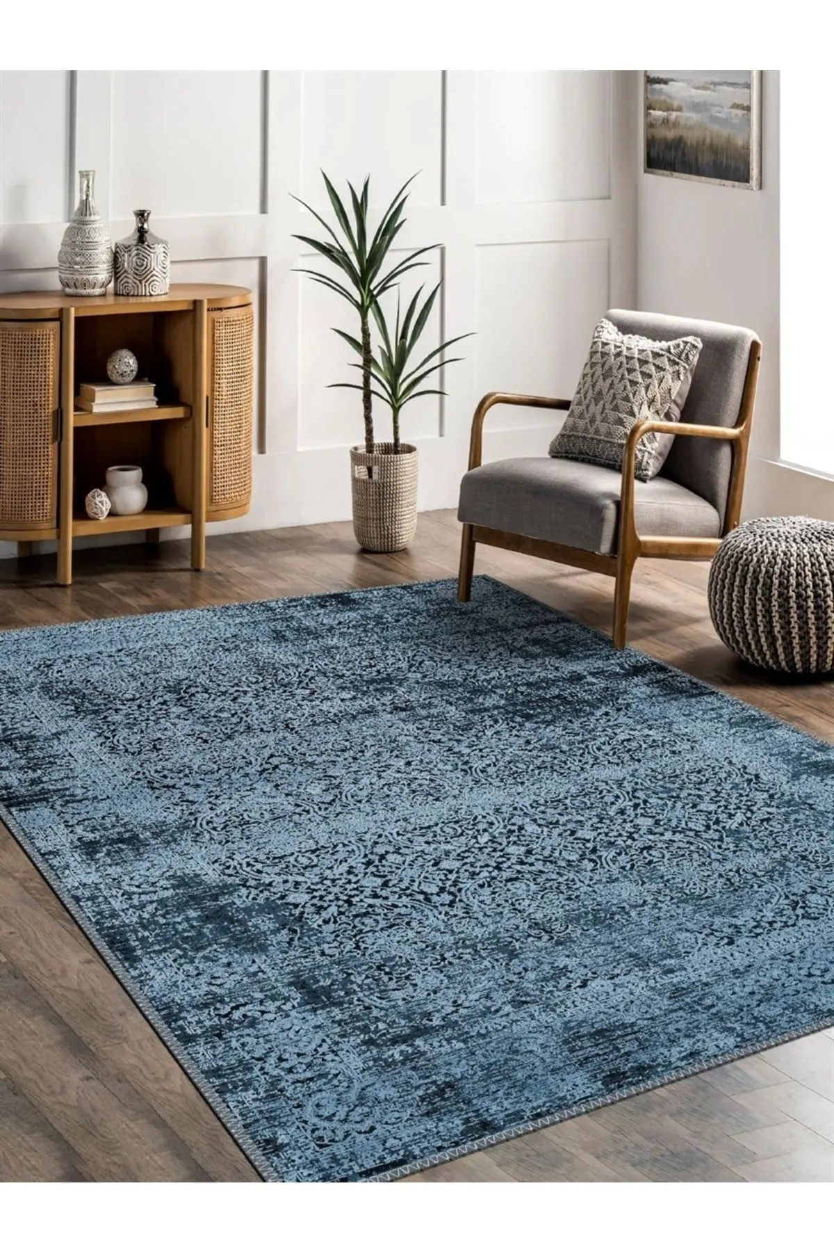 Wystor Eskitme Desen Dokuma Taban Salon - Oturma Odası Halısı