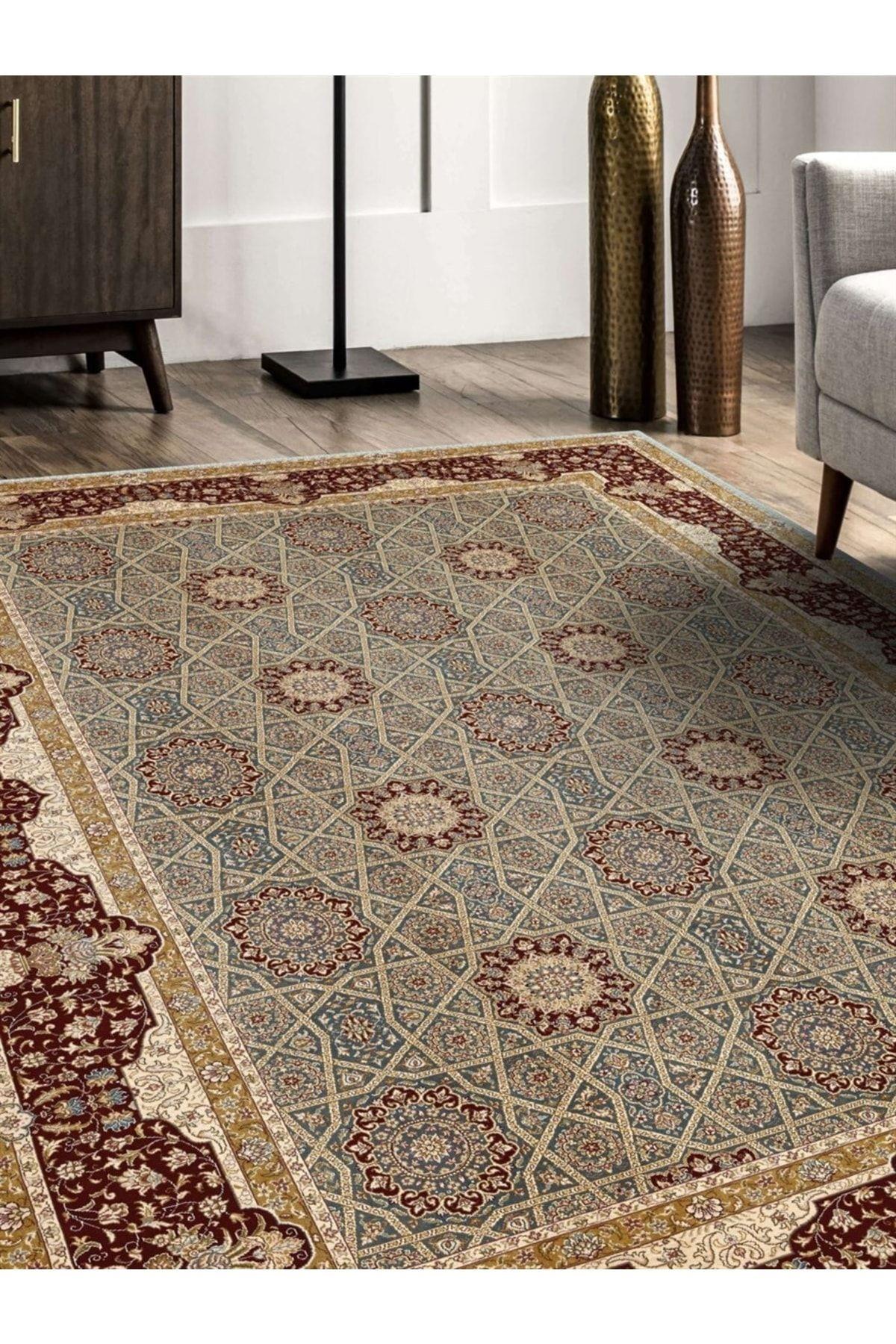Delmor Afgan Desen Dokuma Taban Salon - Oturma Odası Halısı