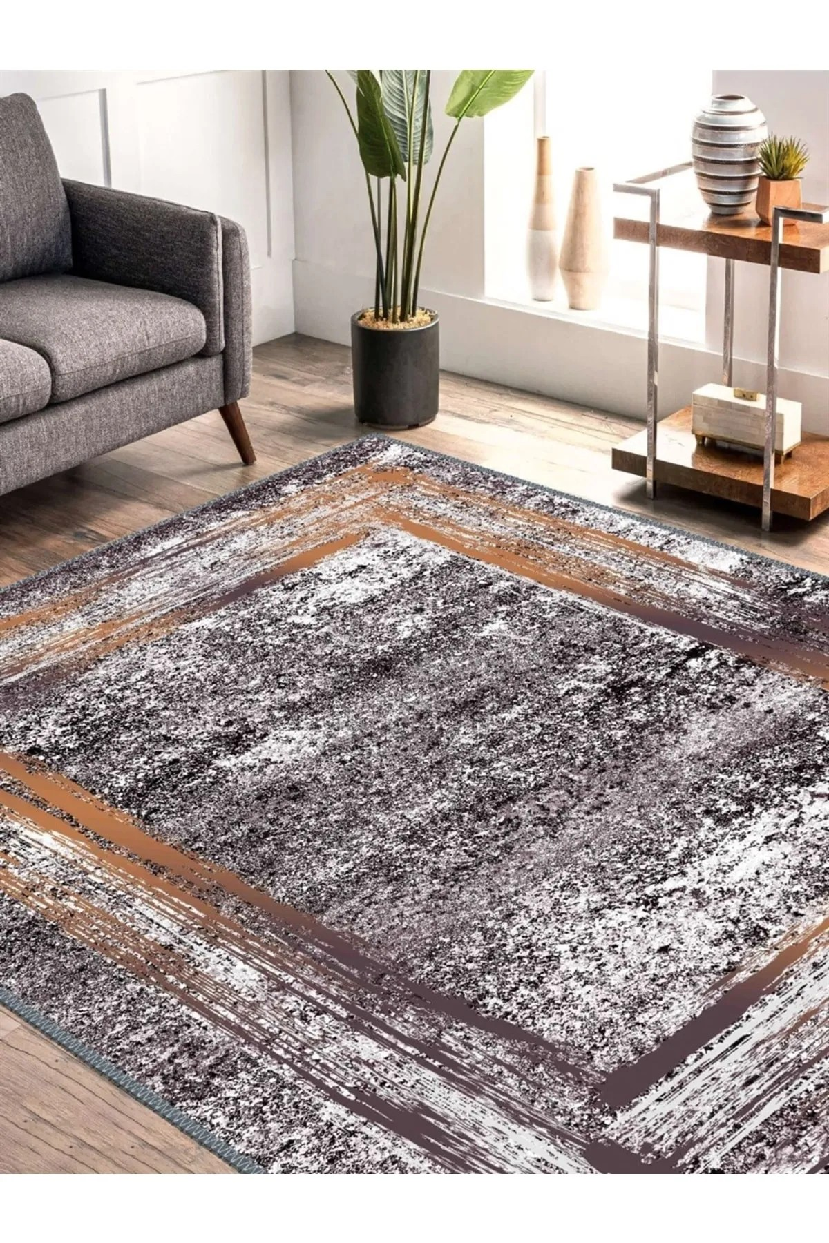 Xolmar Eskitme Desen Dokuma Taban Salon - Oturma Odası Halısı