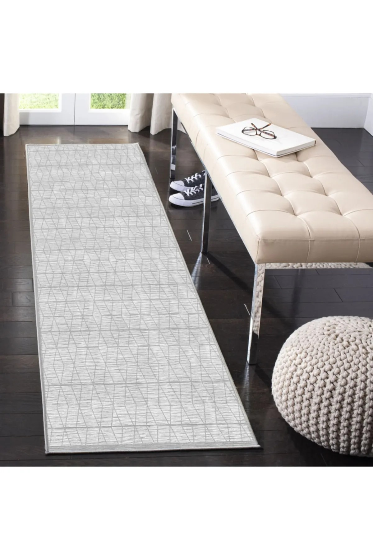 Finter Modern Desen Kaymaz Taban Salon - Oturma Odası Halısı , Yolluk
