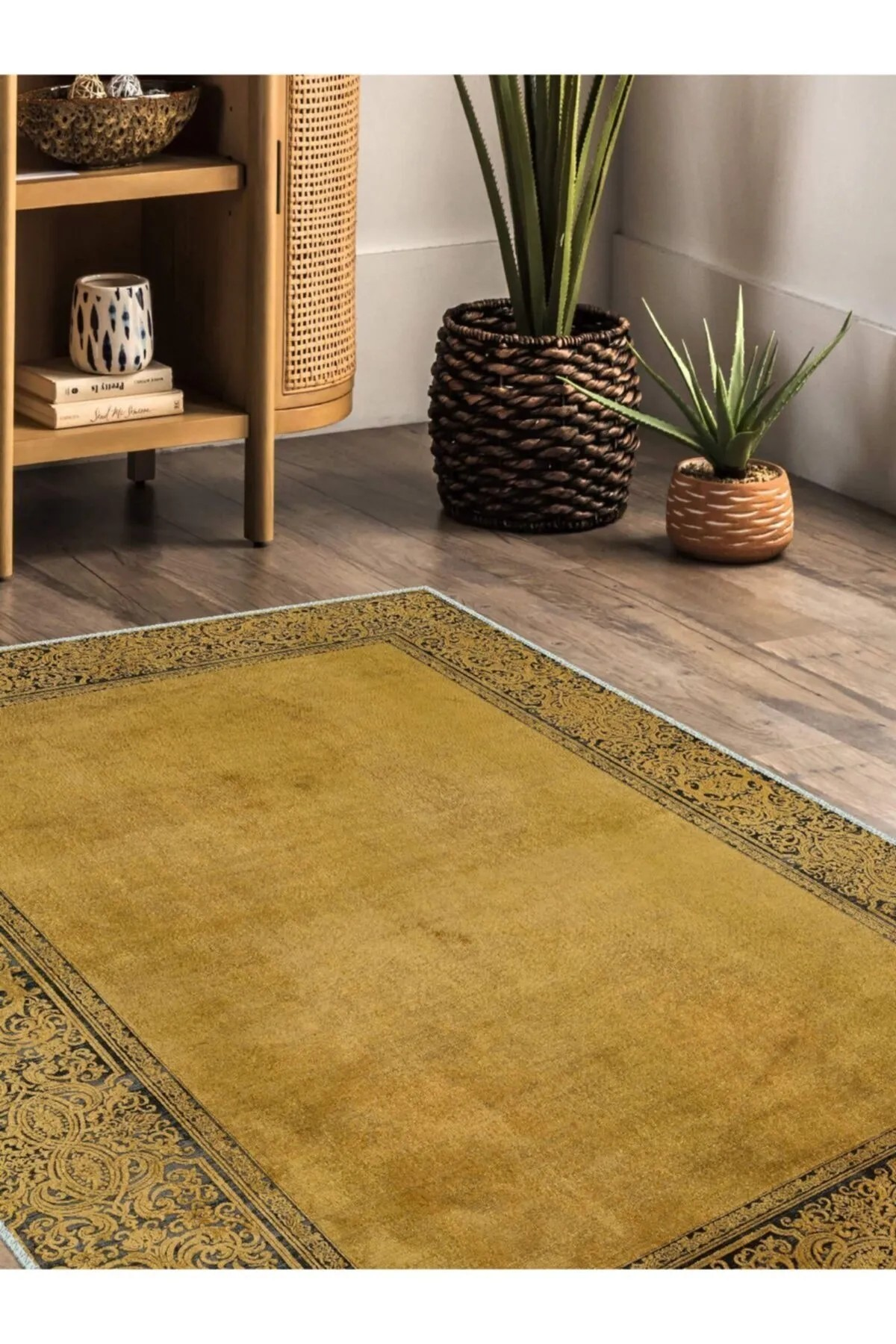 Zempir Eskitme Desen Dokuma Taban Salon - Oturma Odası Halısı