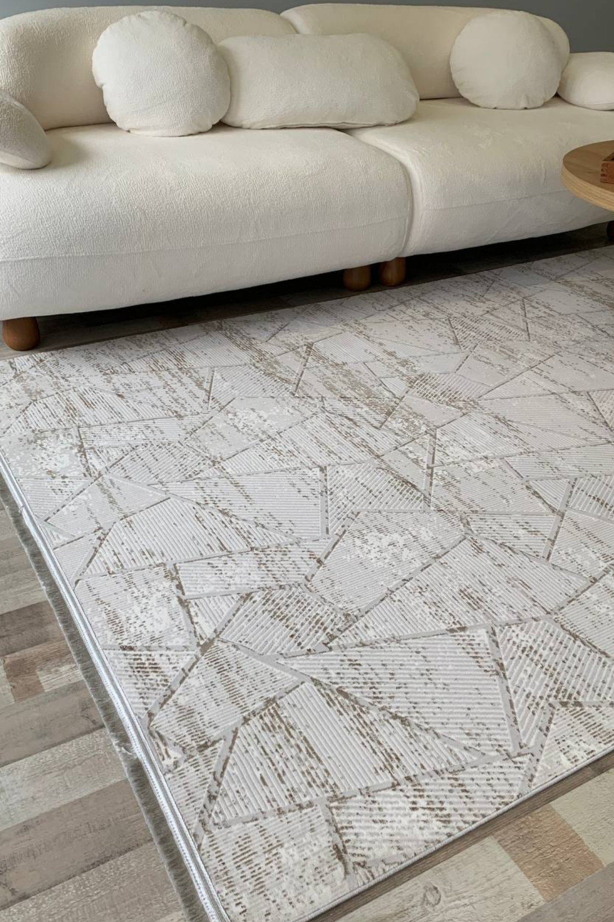Herat Yıkanabilir Dokuma Kaymaz Taban Kahverengi Halı Yolluk Kilim - HR111 