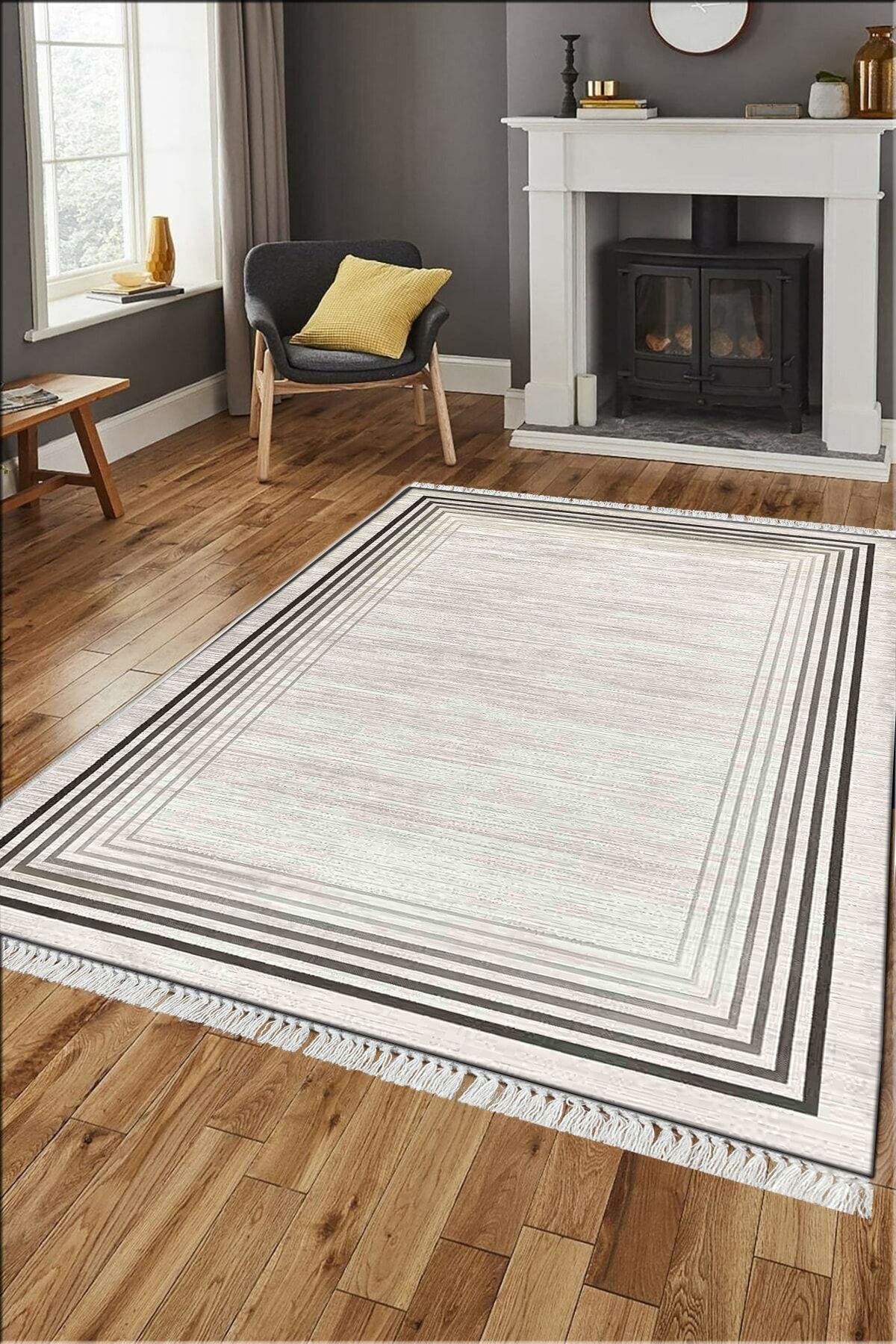 Pylven Modern Desen Yıkanabilir  Kaymaz Taban Salon - Oturma Odası Halısı