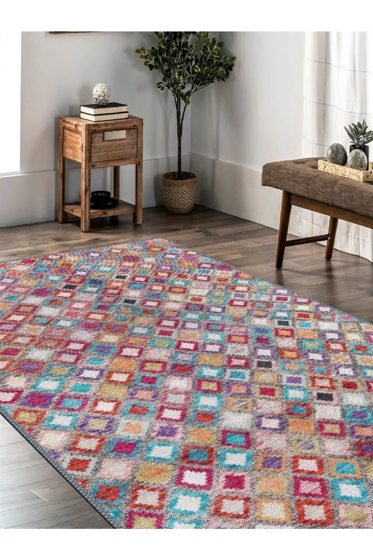 Mirven Vintage Desen Dokuma Taban Salon - Oturma Odası Halısı