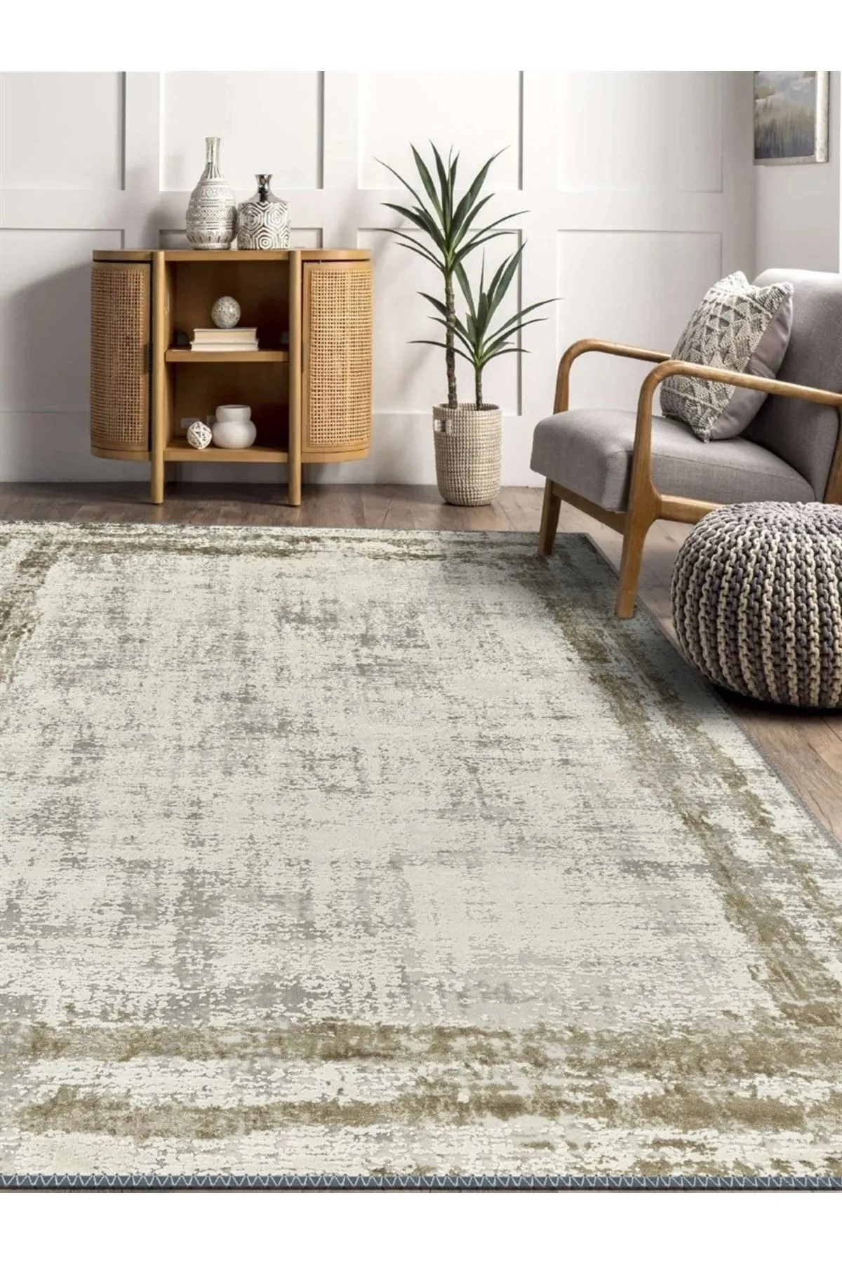 Zentro Modern Desen Dokuma Taban Salon - Oturma Odası Halısı