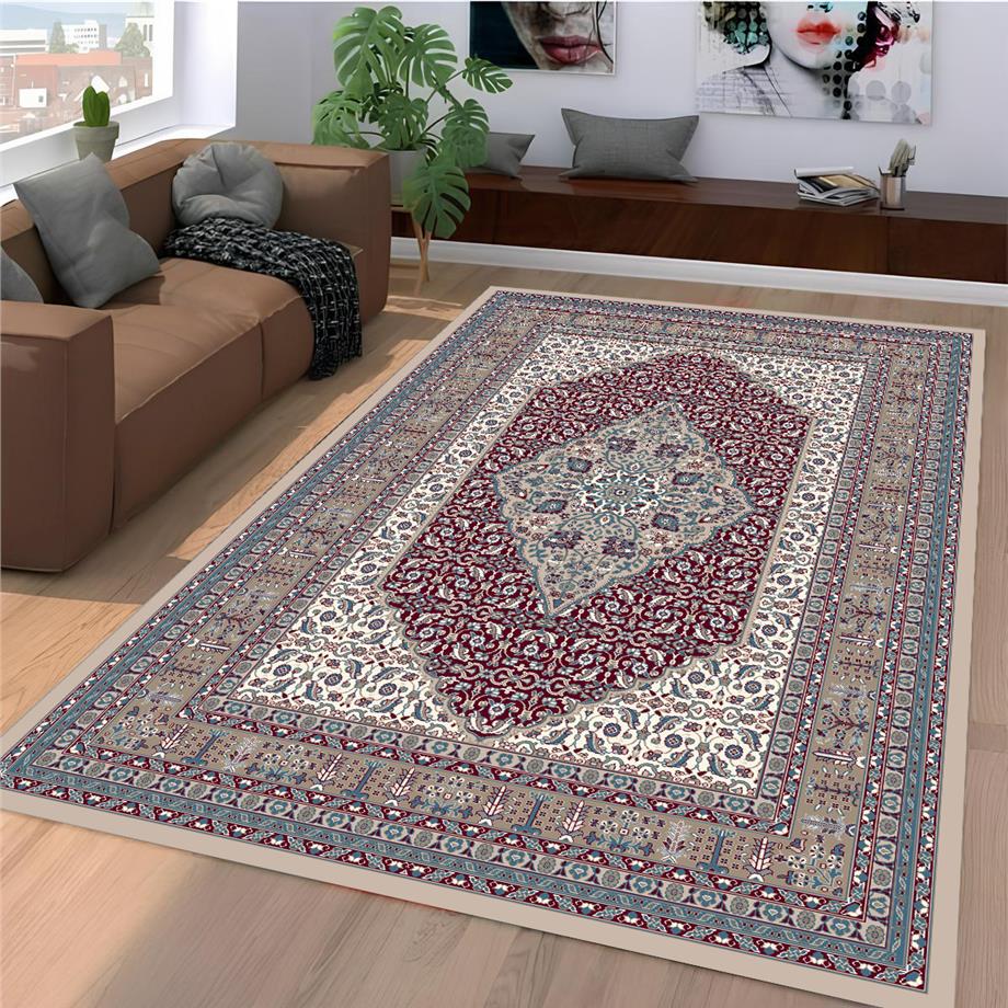 Colma Klasik Desen Dokuma Taban Yıkanabilir Halı Salon Oturma Odası Hol Antre Halısı Yolluk