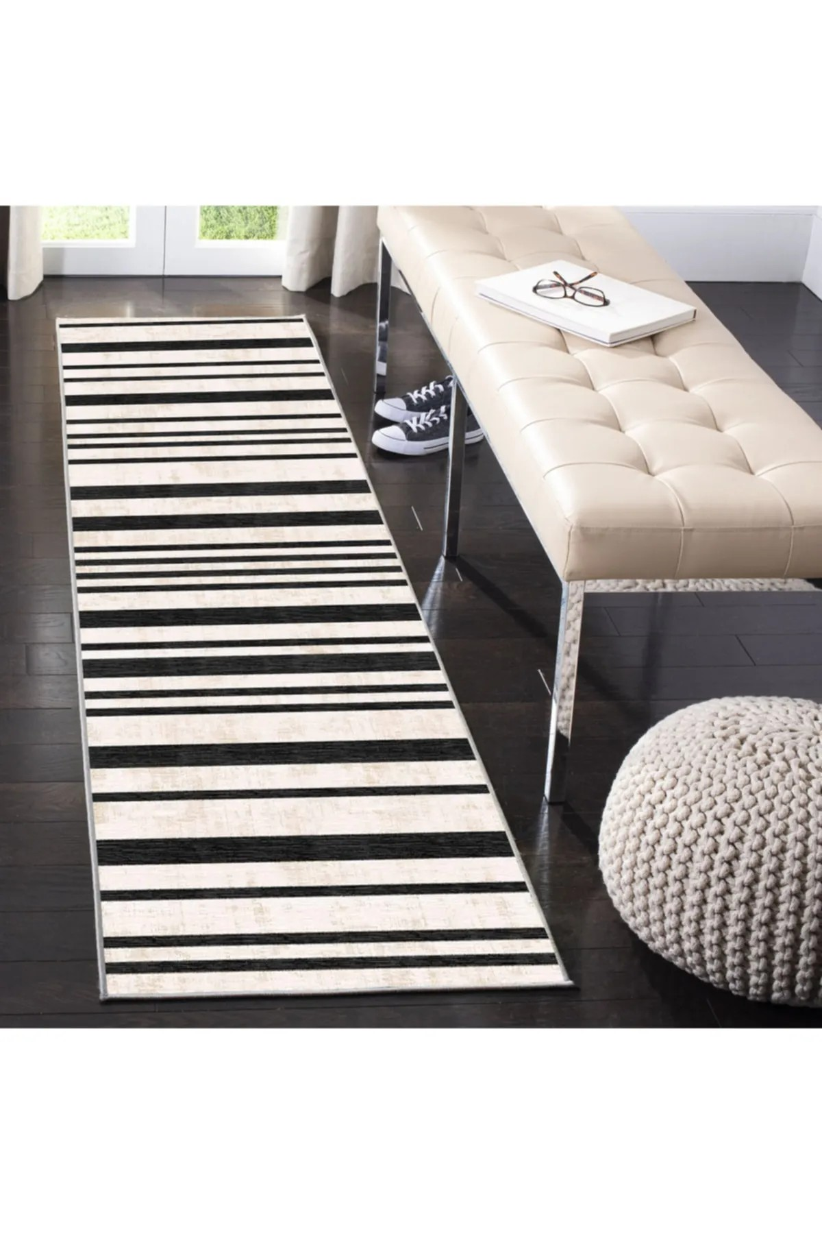 Rumto Modern Desen Kaymaz Taban Salon - Oturma Odası Halısı , Yolluk