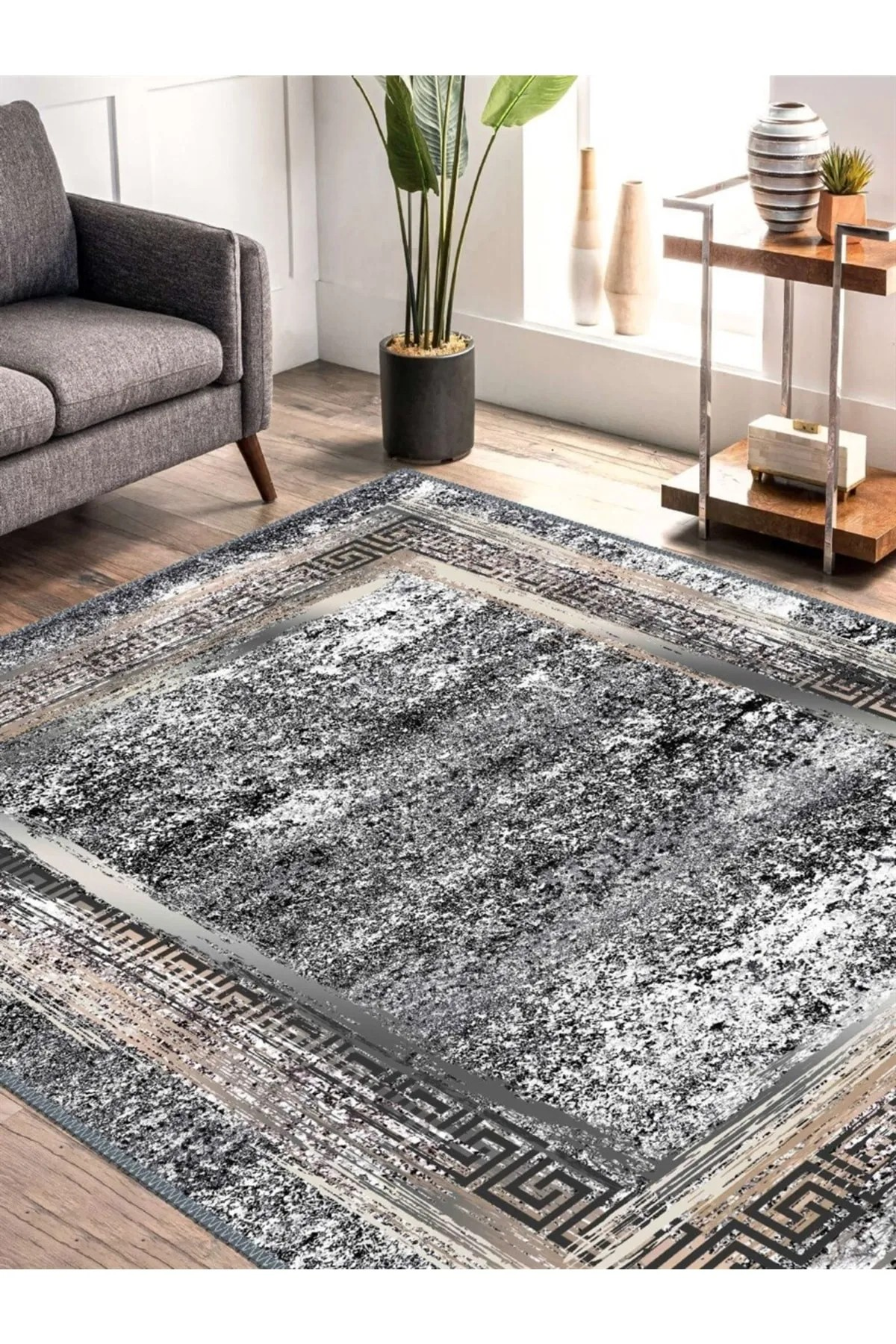 Quenlor Eskitme Desen Dokuma Taban Salon - Oturma Odası Halısı