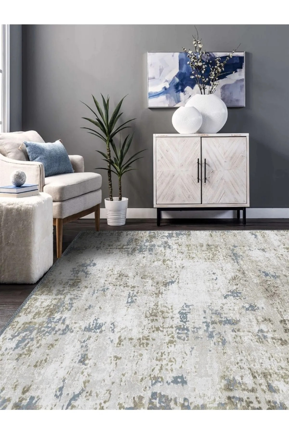 Ventro Modern Desen Dokuma Taban Salon - Oturma Odası Halısı