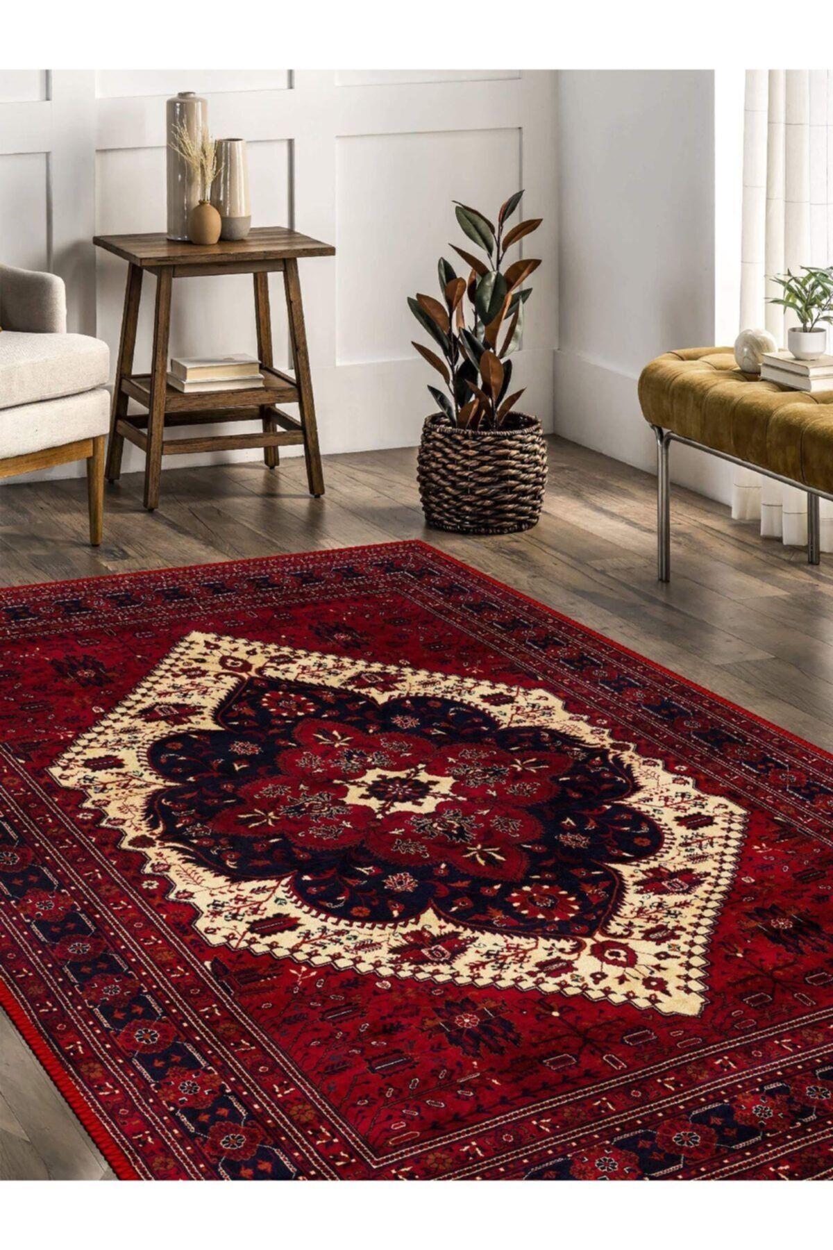 Welfora Afgan Desen Dokuma Taban Salon - Oturma Odası Halısı