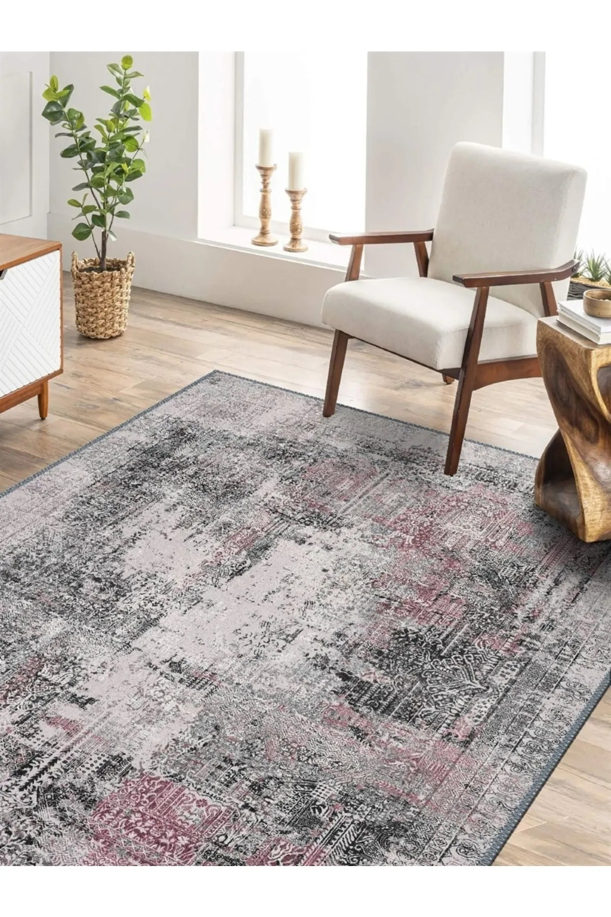 Jolvar Eskitme Desen Dokuma Taban Salon - Oturma Odası Halısı