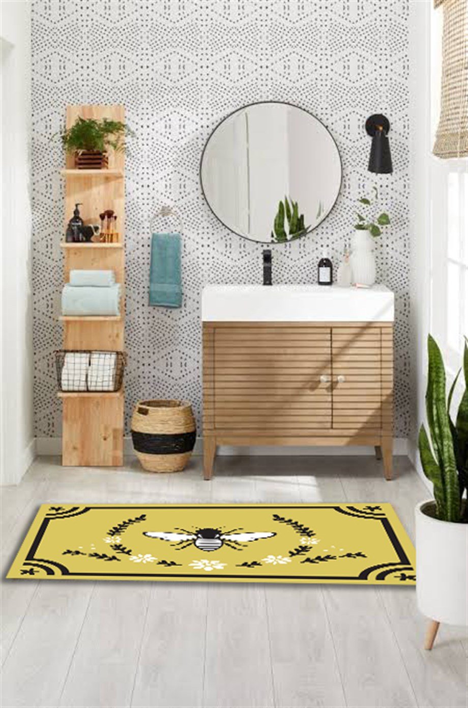 Modern Yıkanabilir 2li Banyo Halısı Paspas