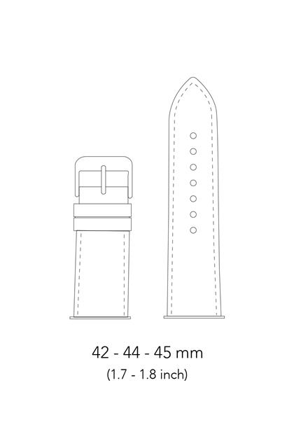 Leather Apple Watch Band 42-44-45 mm -  Khaki