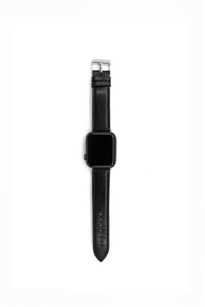 Leather Apple Watch Band 42-44-45 mm -  Noir