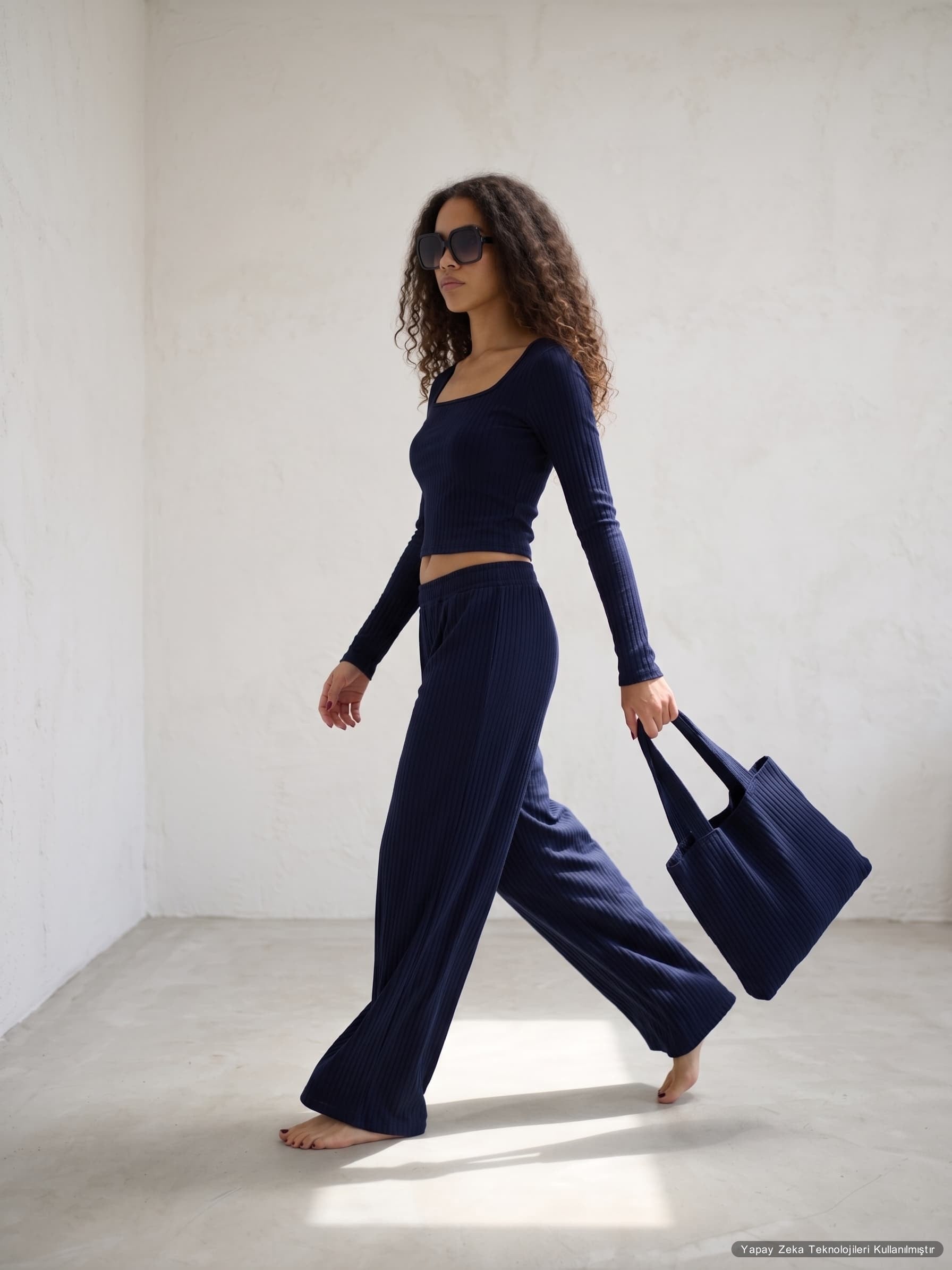  Kaşkorse Kumaş Kalın Fitilli Özel Üretim Spor Takım Lacivert