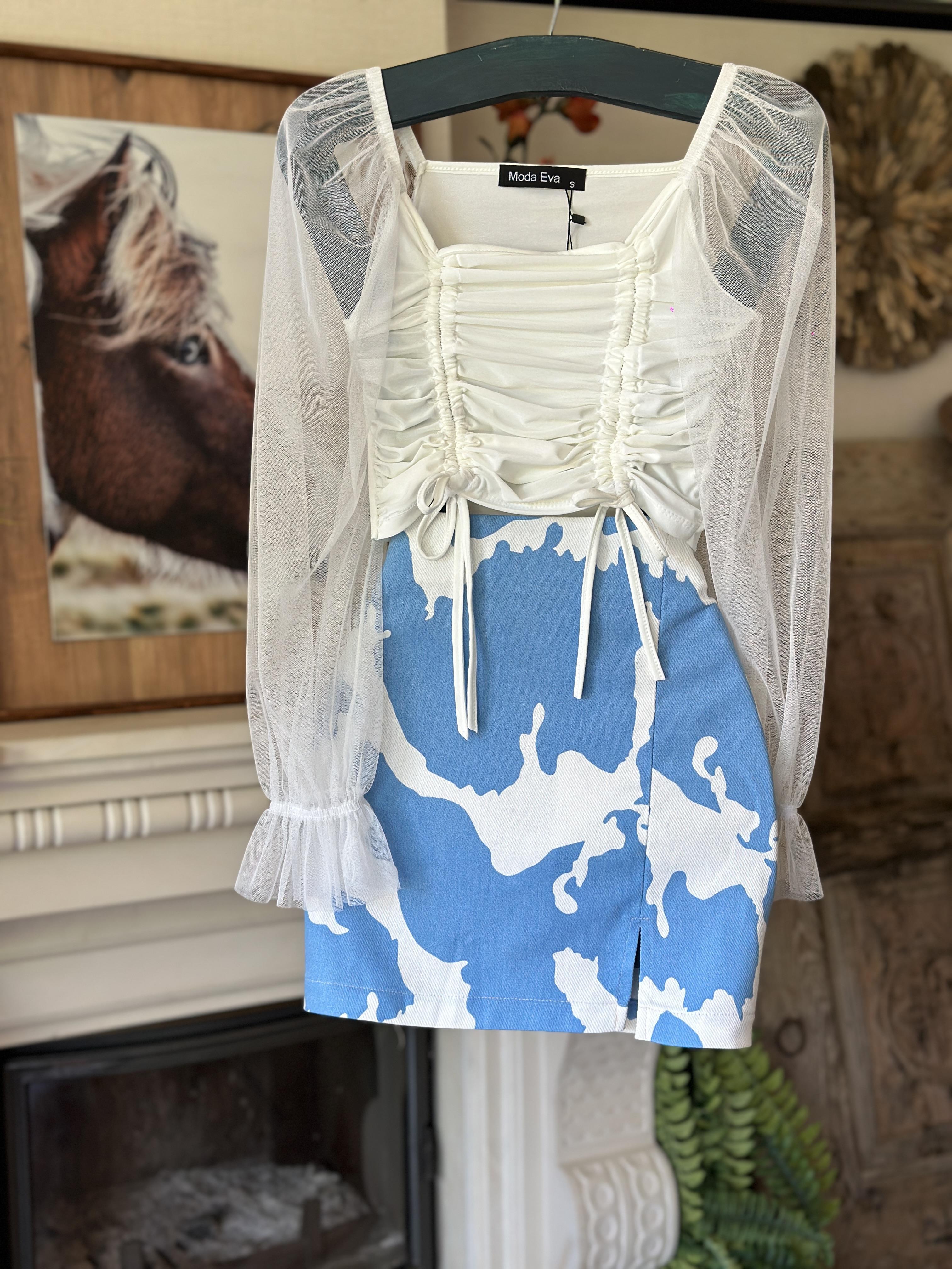 Alaca Desenli Jean Etek