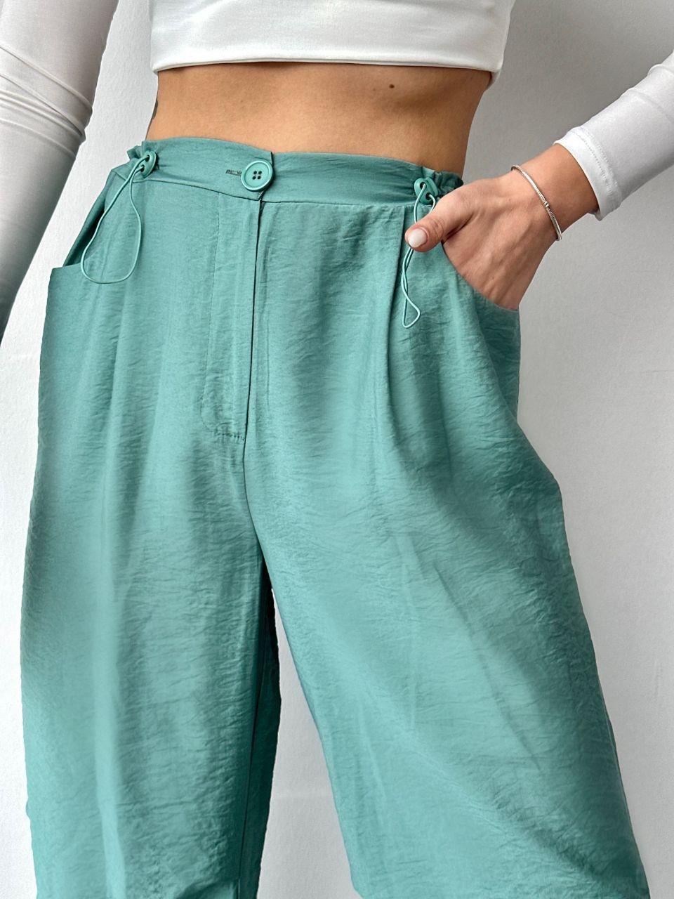 Bel ve Paça Büzgü Ayarlı Paraşüt Pantolon