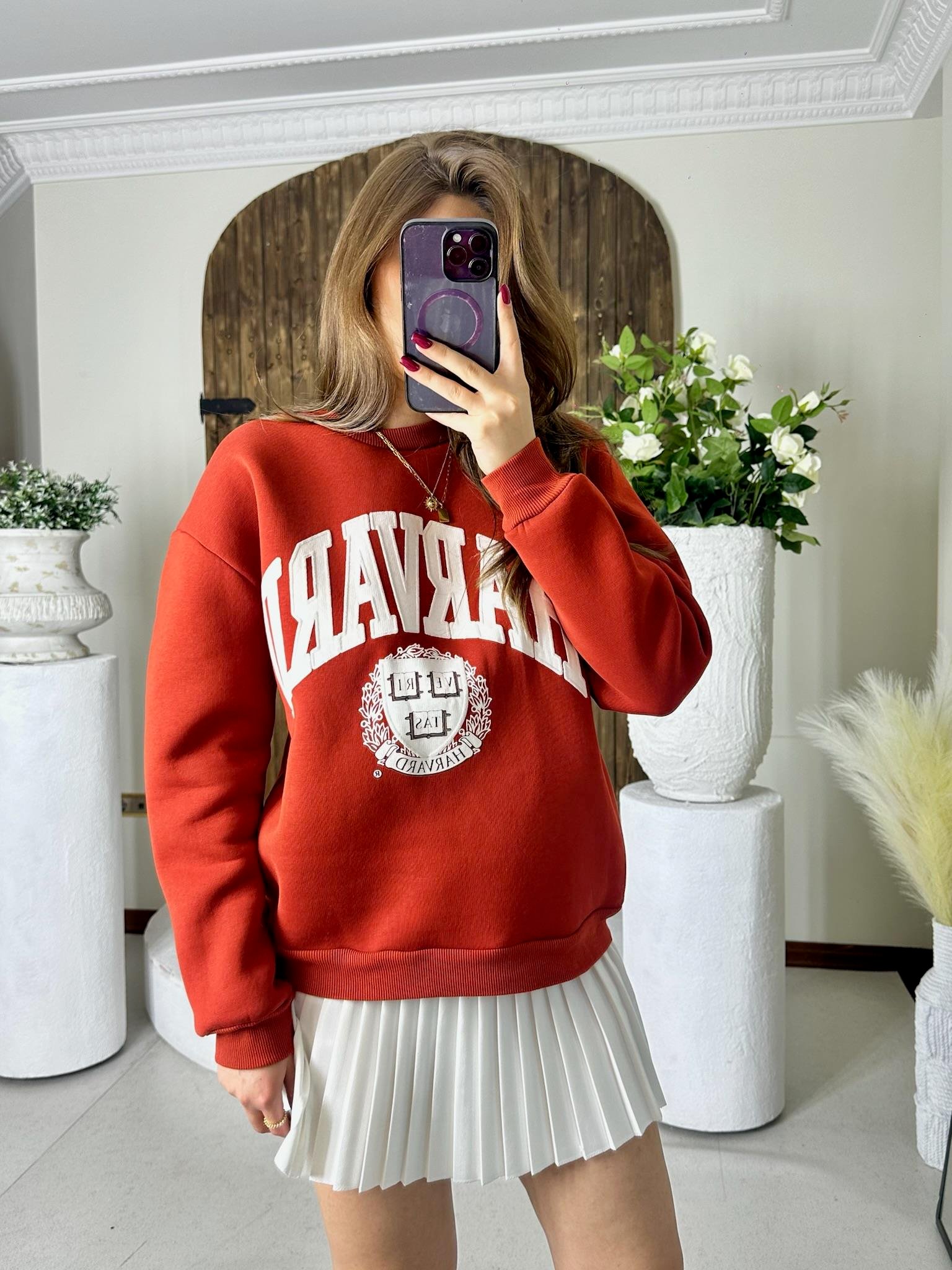 İki İplik Dokuma Harvard Sweat