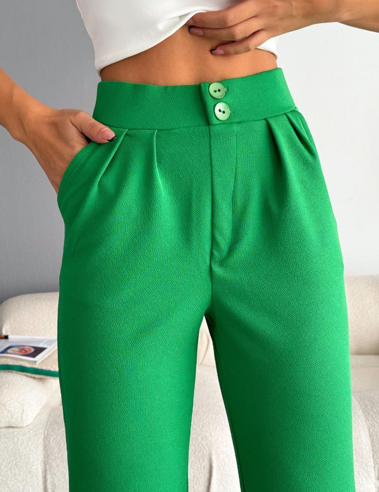 İthal Crep Full Likralı Havuç Pantolon