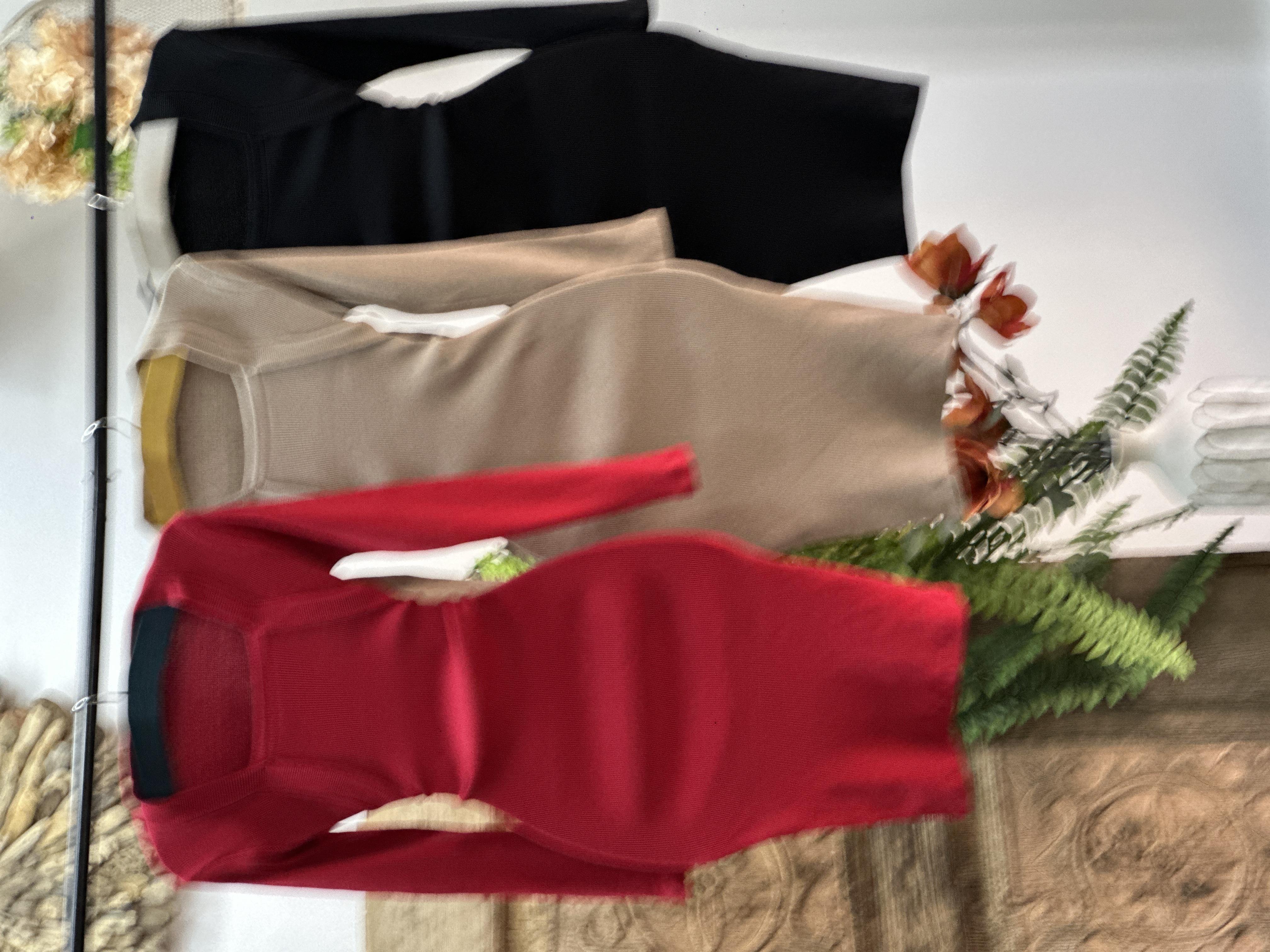 İthal Kaşkorse Kumaş Bluz Detaylı Bej Kalem Elbisemiz