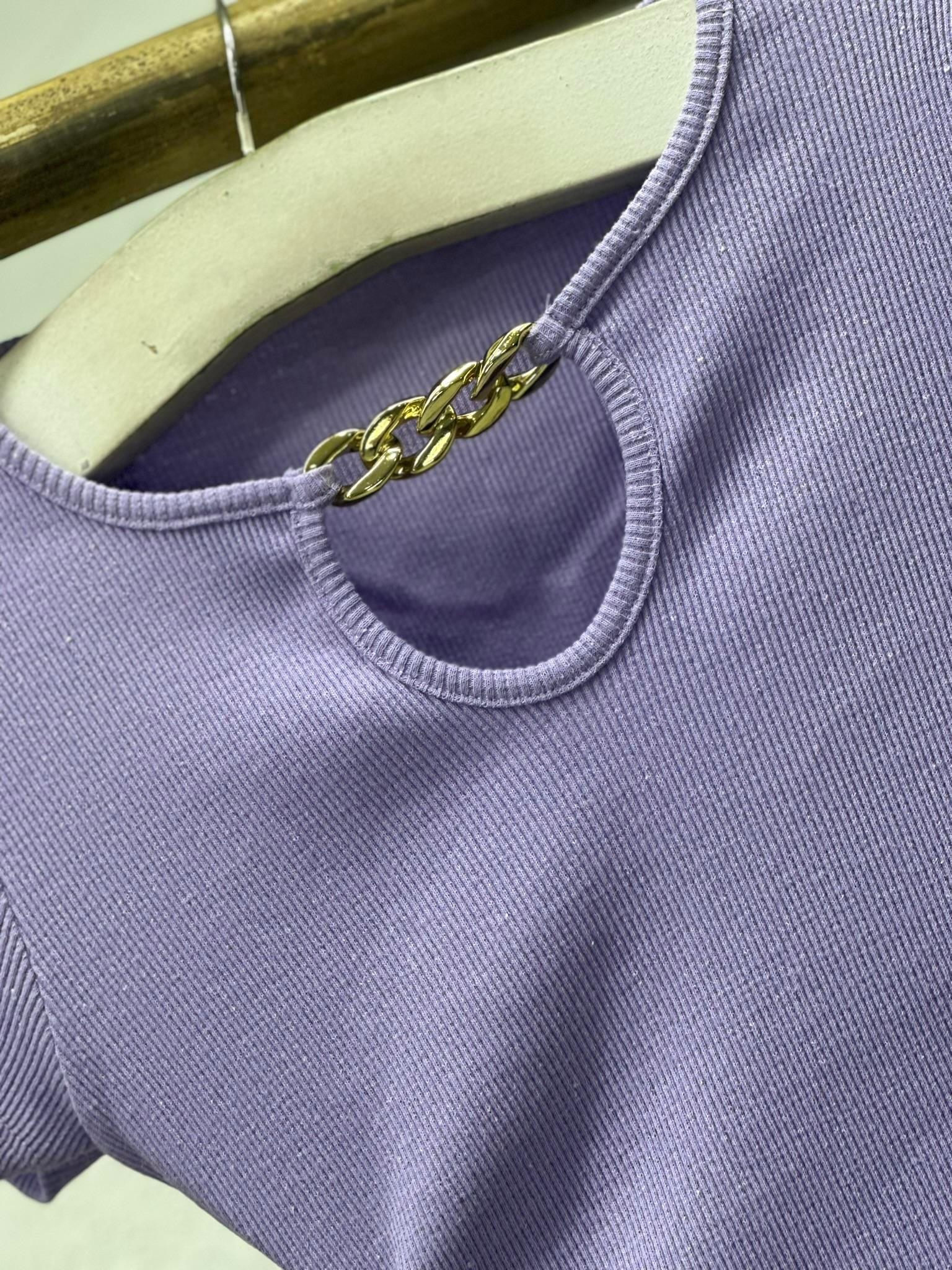 Kaşkorse Kumaş Zincir Detay Kalem Elbise