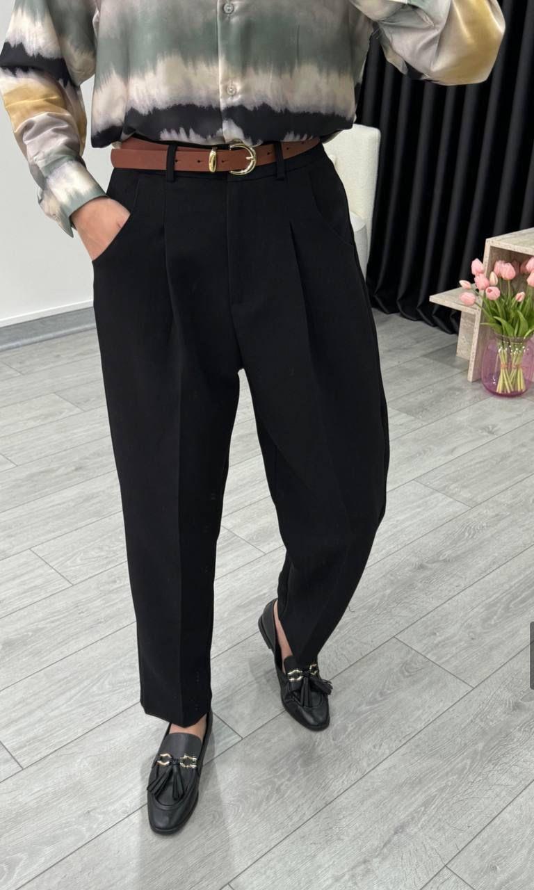 Kemerli Pileli Palazzo Siyah