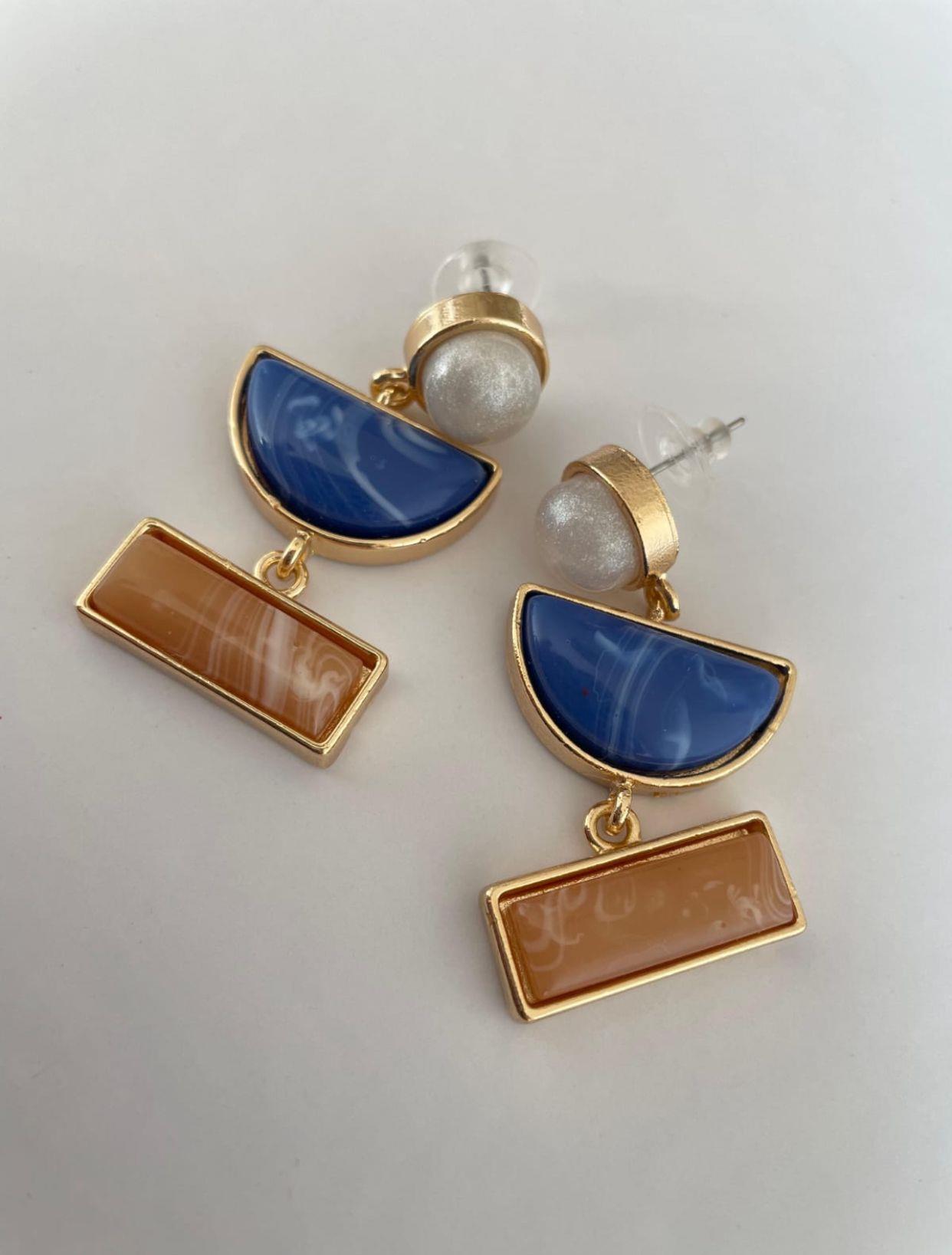 MOI ZR İnci Detay Gold Çelik Küpemiz