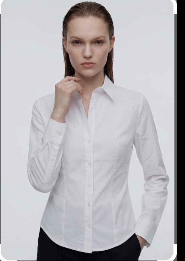 Poplin Kumaş Regular Fit Gömlek Beyaz