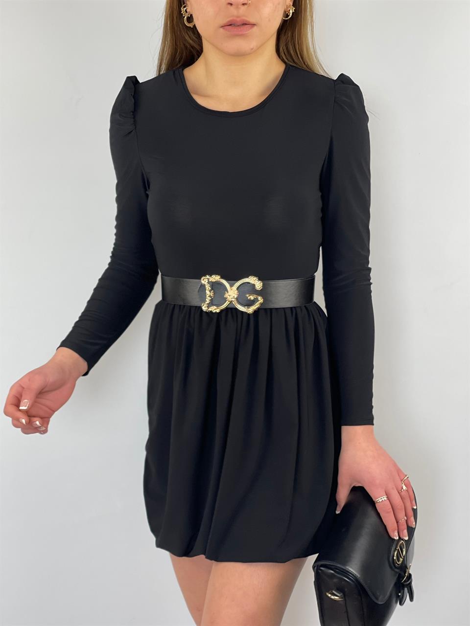 Sandy Kumaş Balon Etekli Elbise